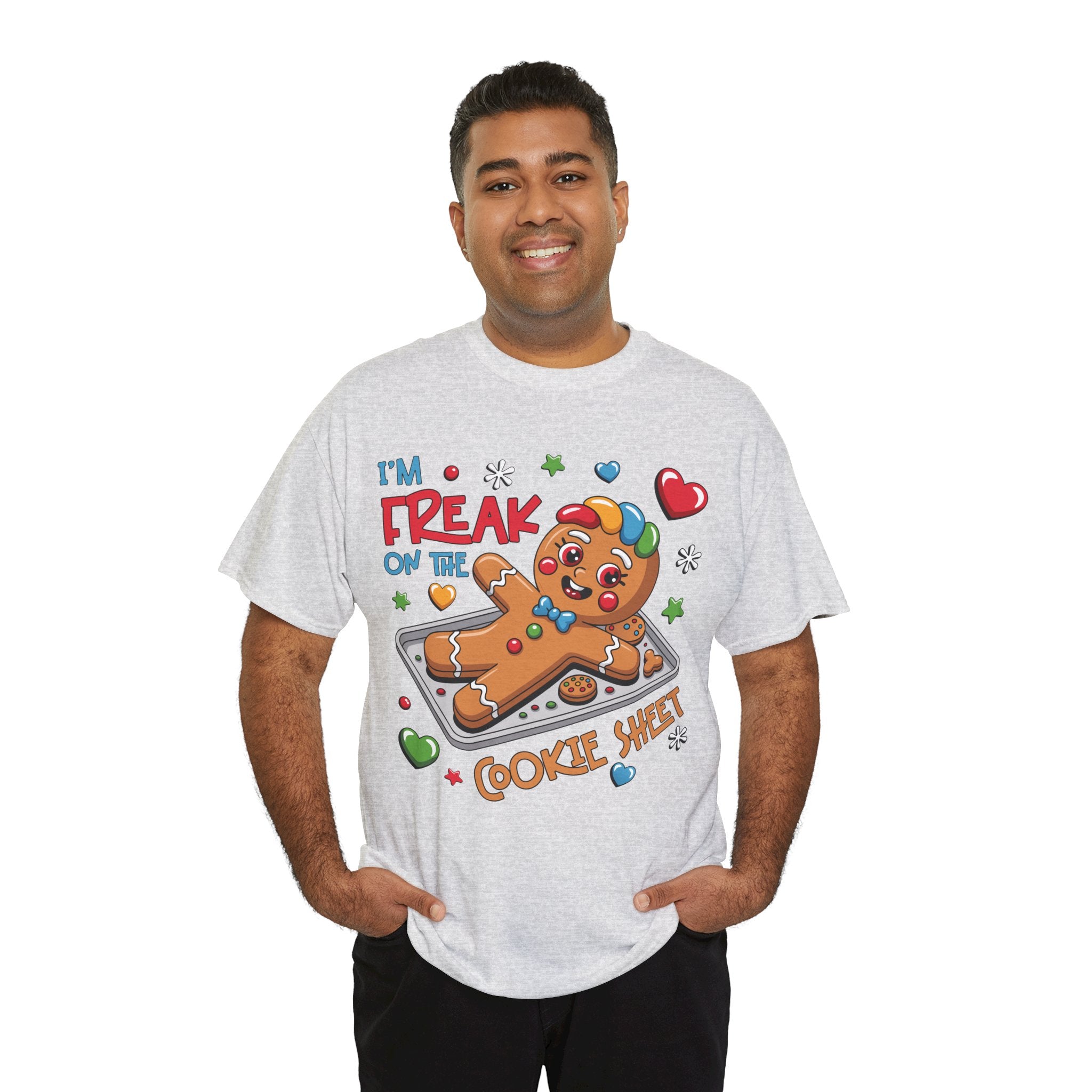 Gingerbread ‘I’m Freak on the Cookie Sheet’ Unisex Cotton Tee