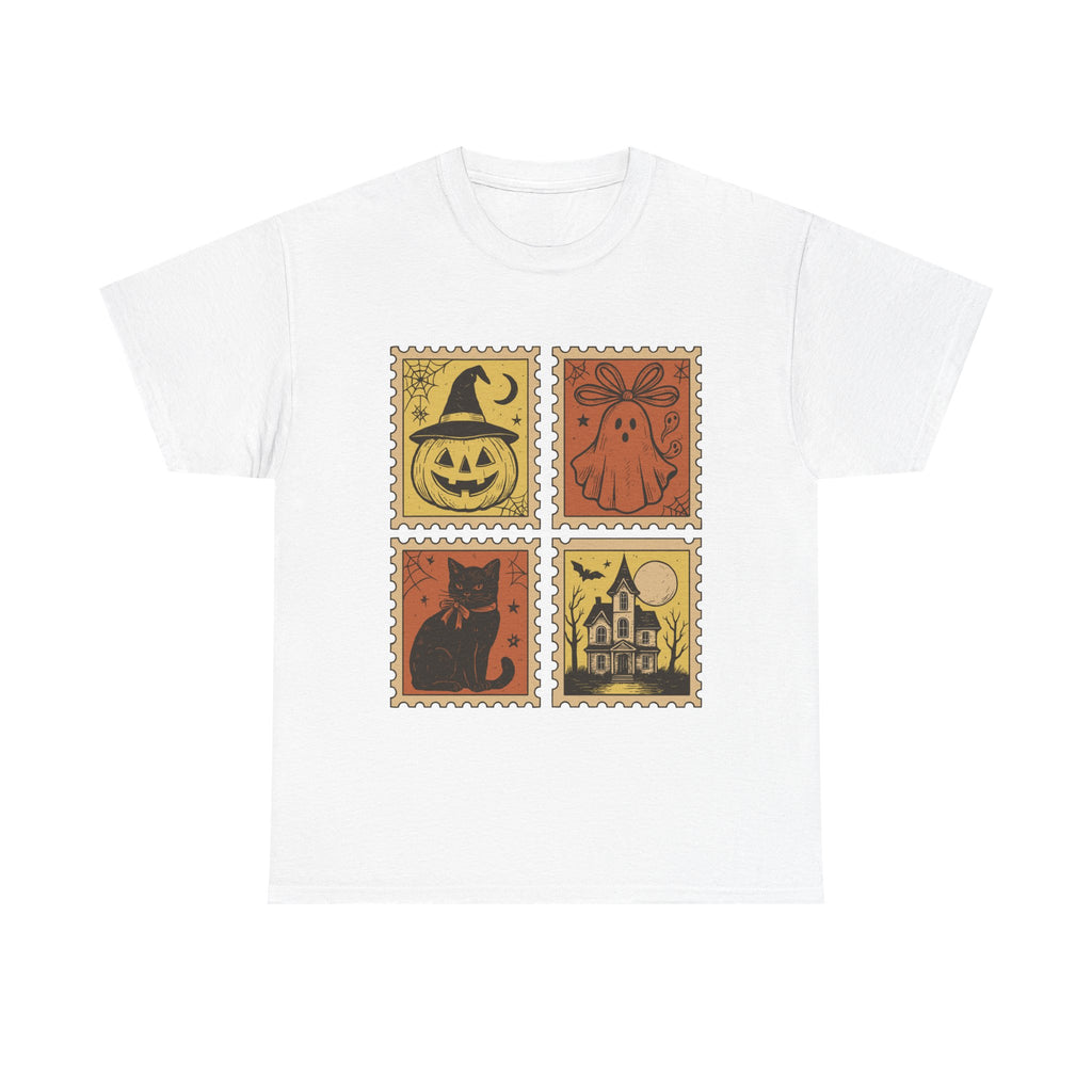 Halloween Stamp Design Unisex Heavy Cotton Tee