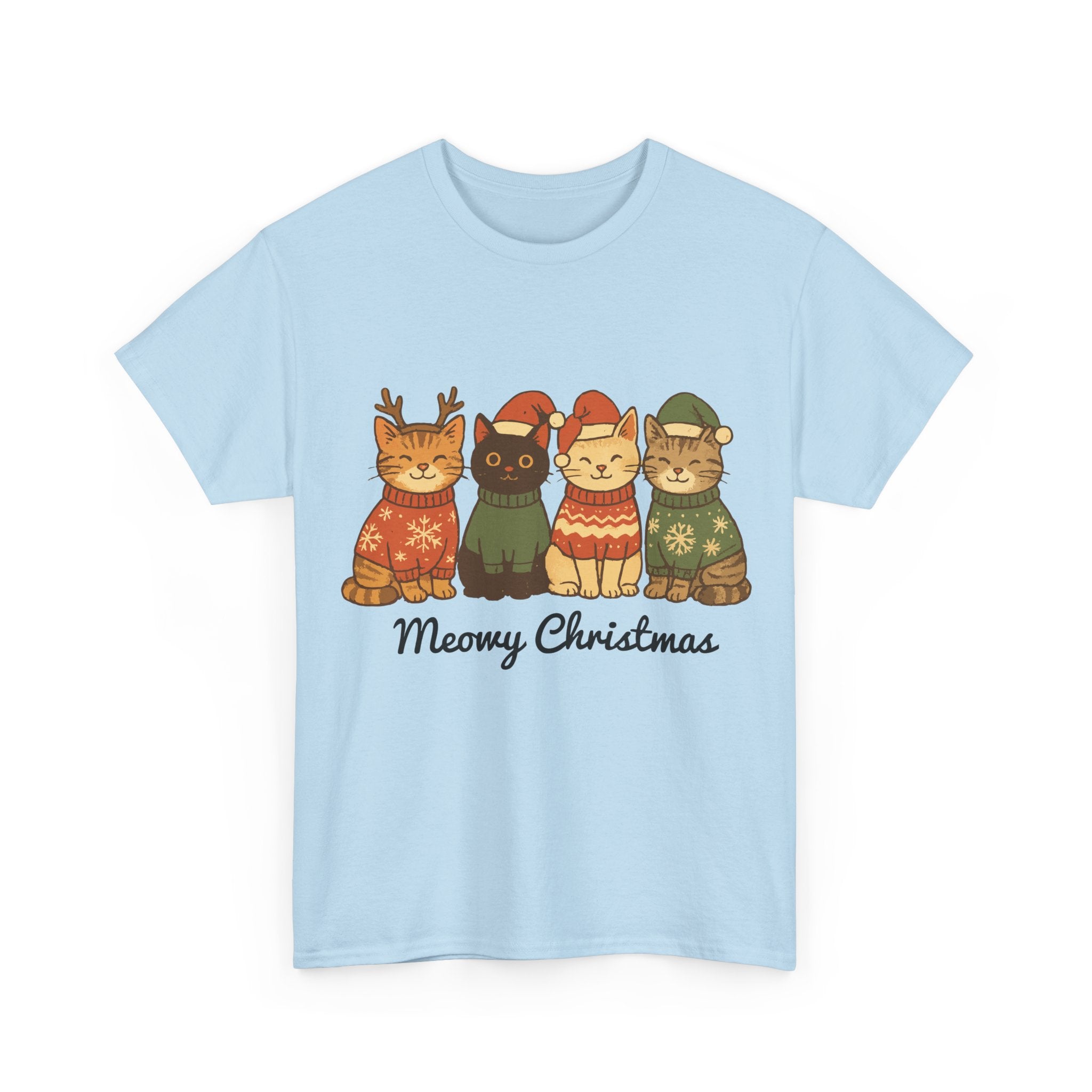 Christmas Cats Unisex Cotton Tee