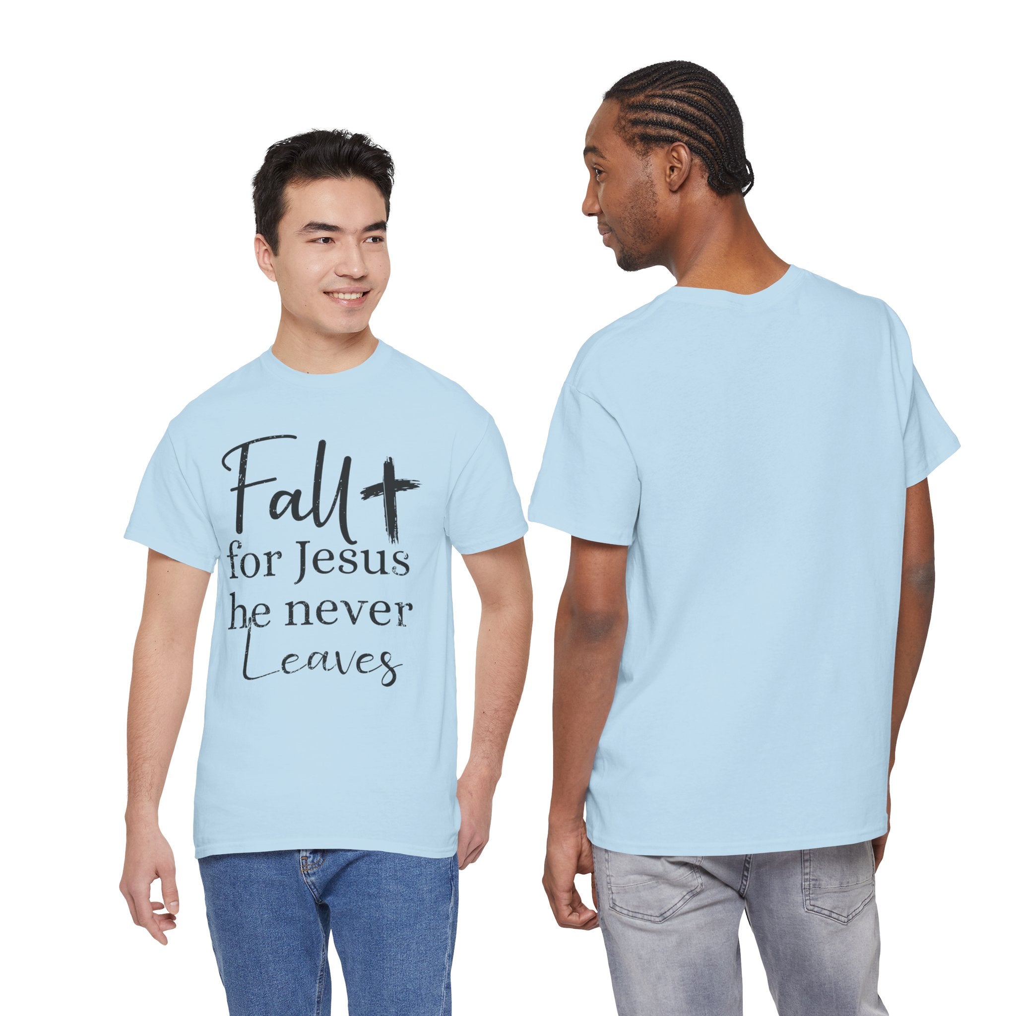 Fall for Jesus Pumpkin Church Unisex Cotton T-Shirt