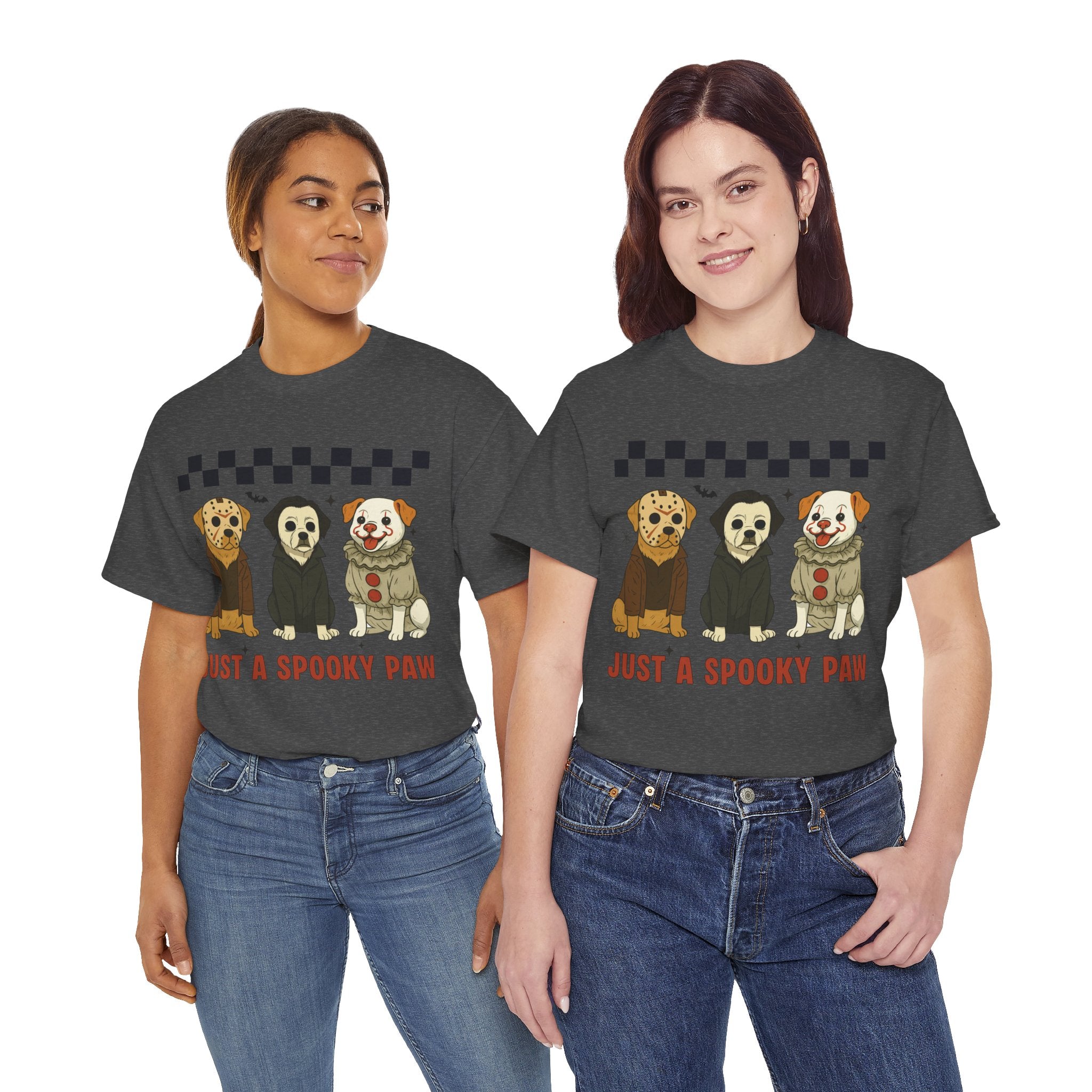 Halloween "Just A Spooky Paw" Unisex Cotton Tee