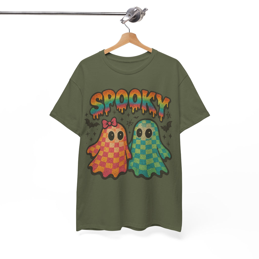 Spooky Pastel Ghosts Unisex Cotton Tee
