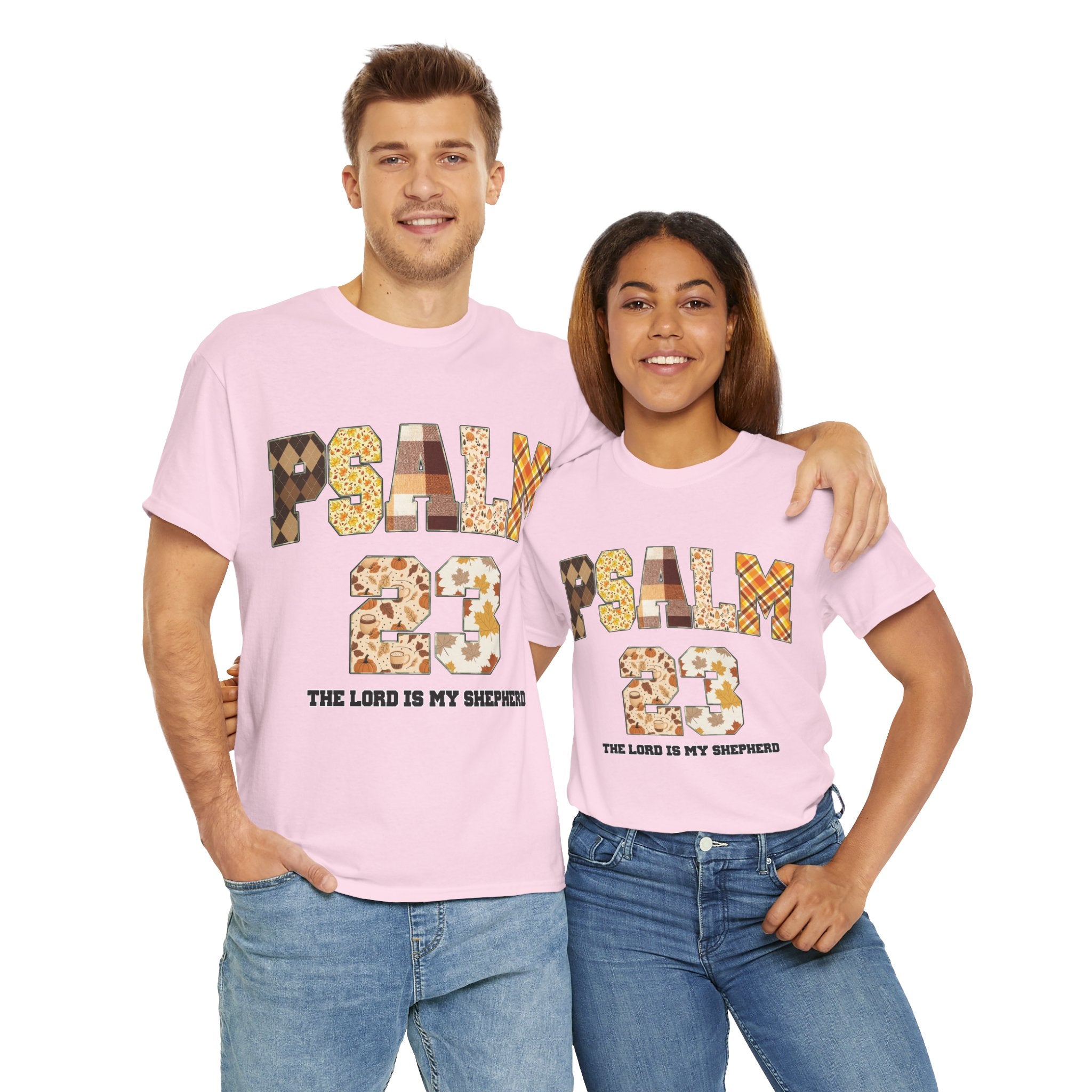 Psalm 23 Patchwork Unisex Cotton Tee