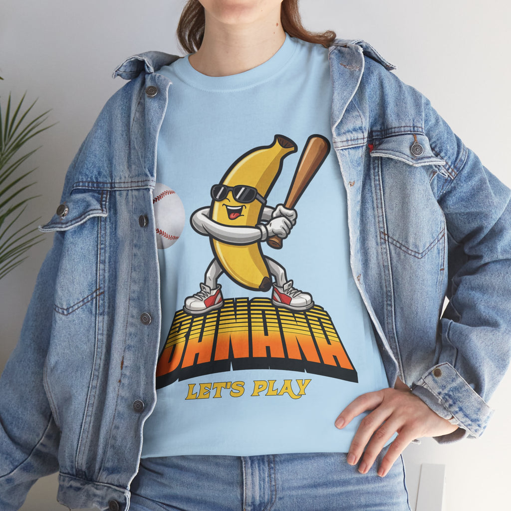 Banana Playing Baseball Tee