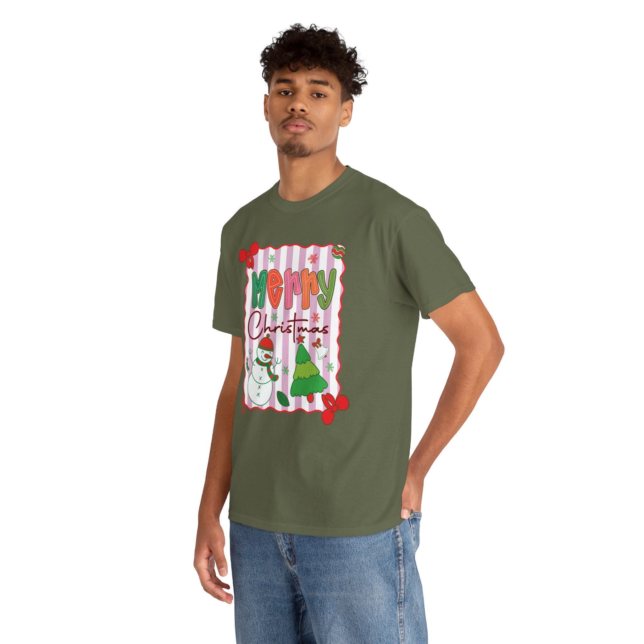 Christmas Snowman Unisex Cotton Tee