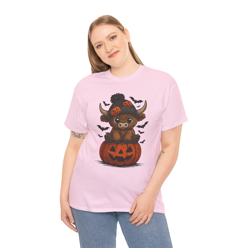 Halloween Cow Unisex Cotton Tshirt