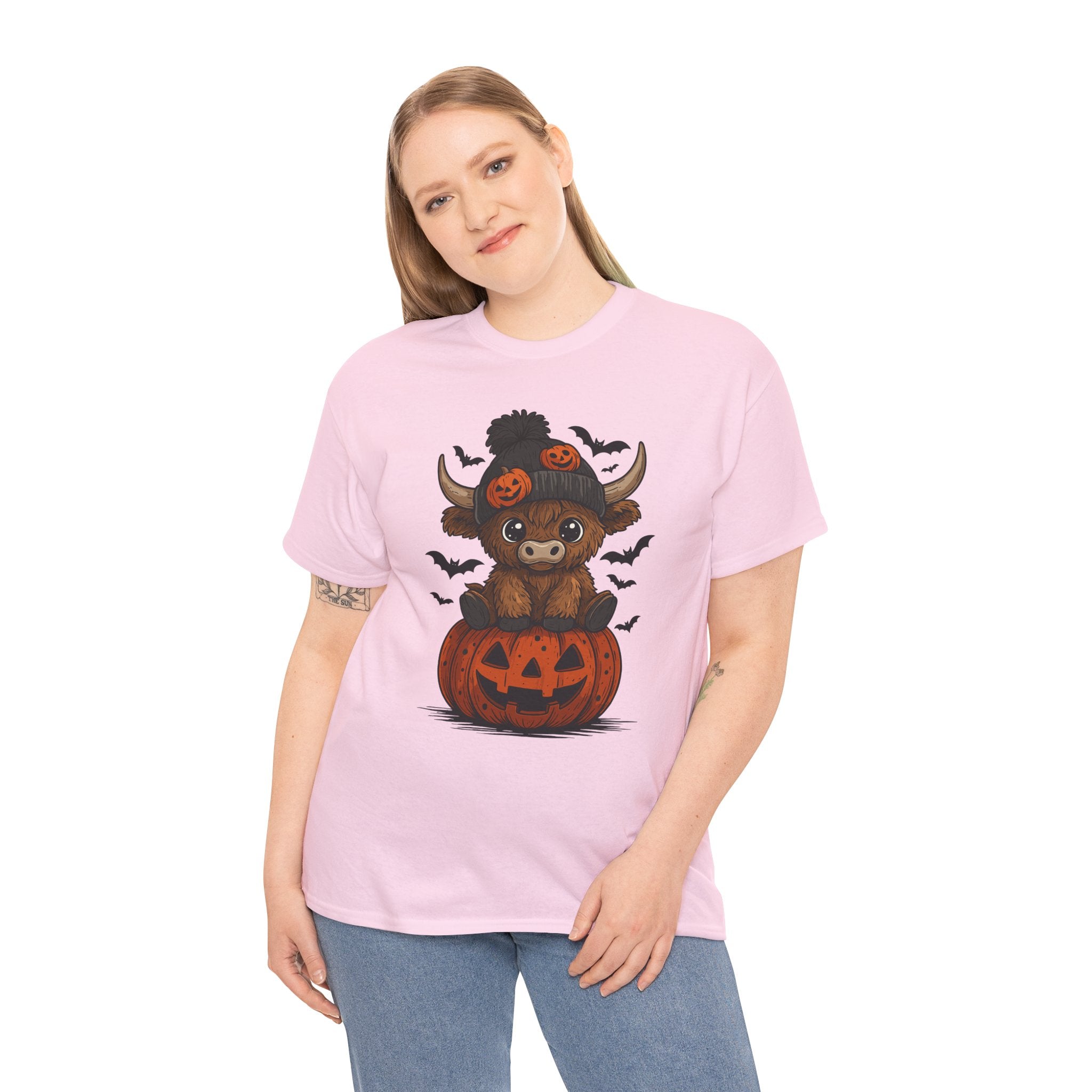 Halloween Cow Unisex Cotton Tshirt