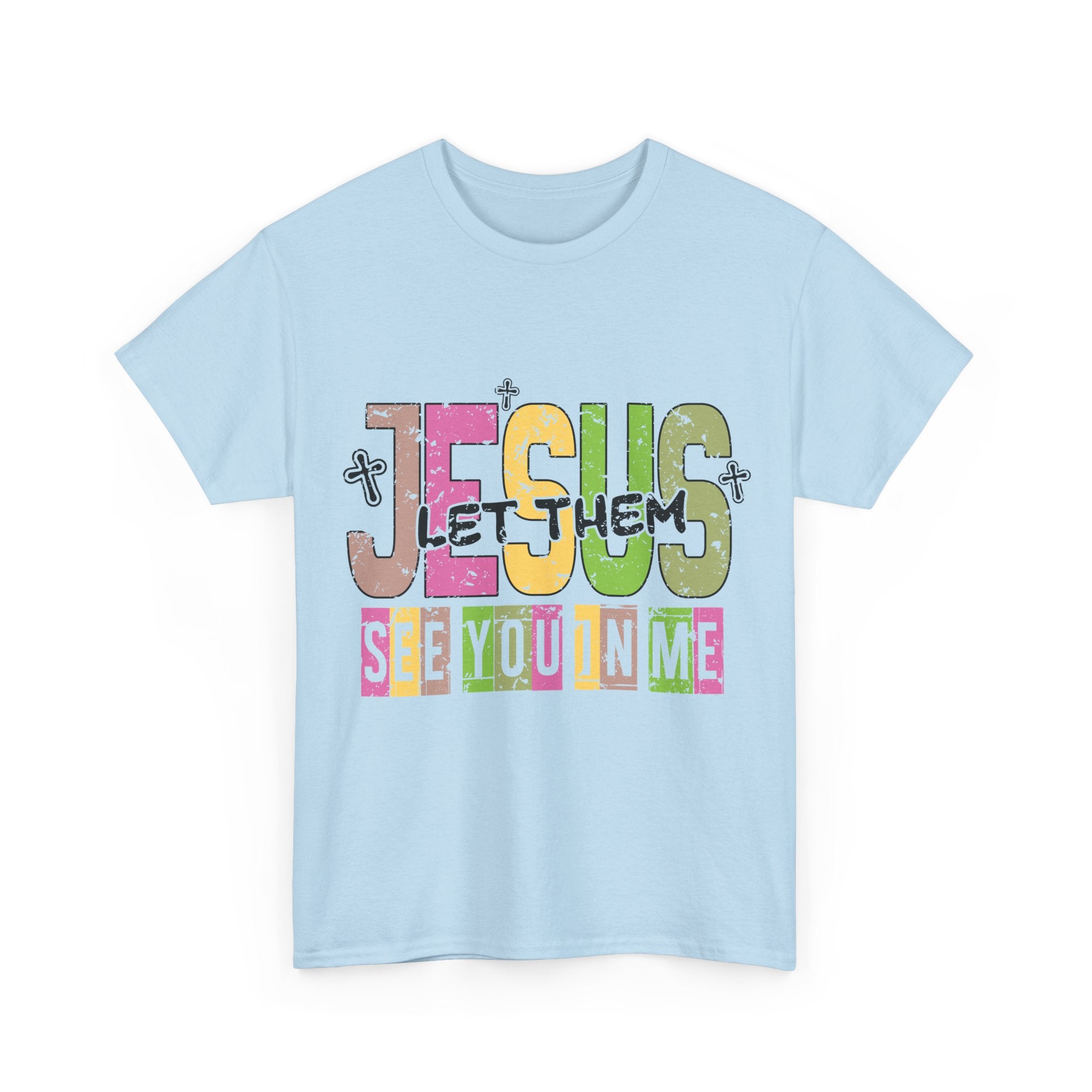 Jesus ‘See You In Me’ Distressed Pastel Unisex Cotton T-Shirt