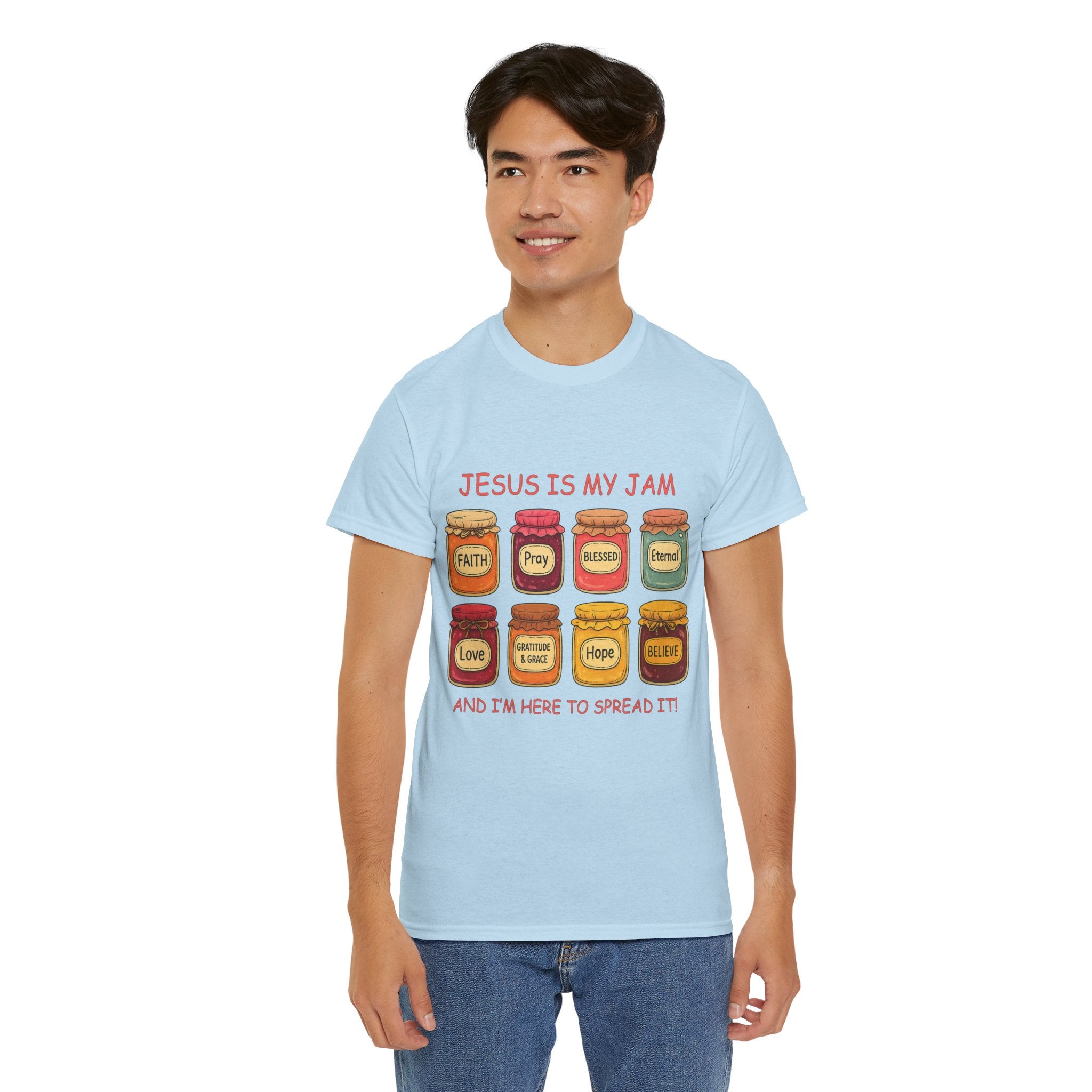 Jesus Is My Jam T-Shirt — Christian Faith Jam Jar Unisex Cotton Tee