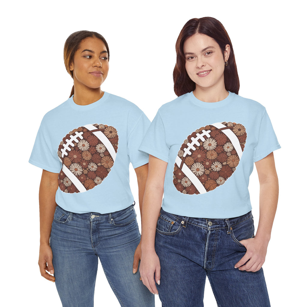 Game Day Touch Down Football Tee — Helmets, Flags & Cheer Icons Unisex Cotton Tee