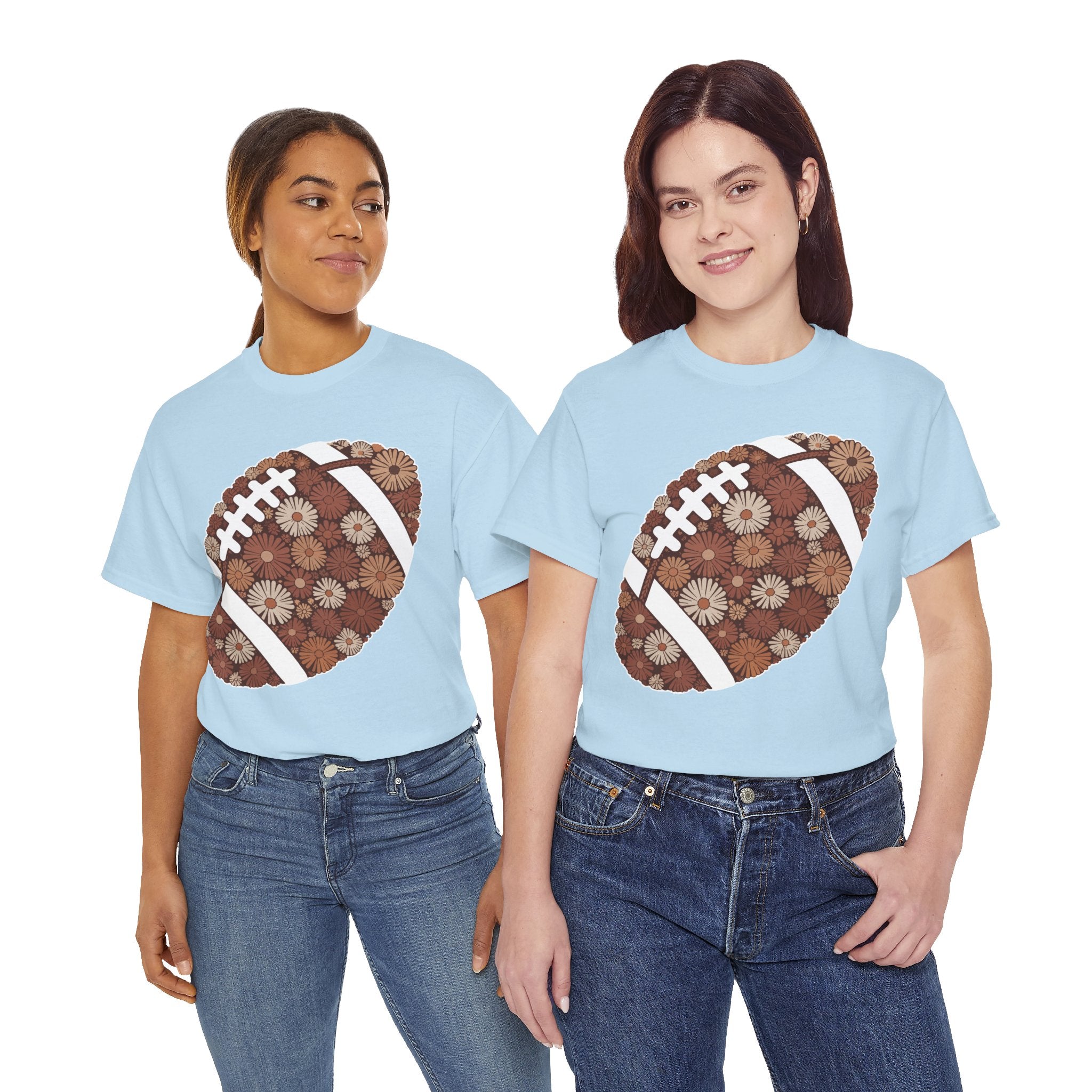 Game Day Touch Down Football Tee — Helmets, Flags & Cheer Icons Unisex Cotton Tee