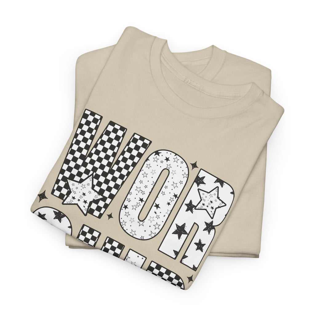 WORSHIP Through The Worry Checkerboard Unisex Cotton Tee