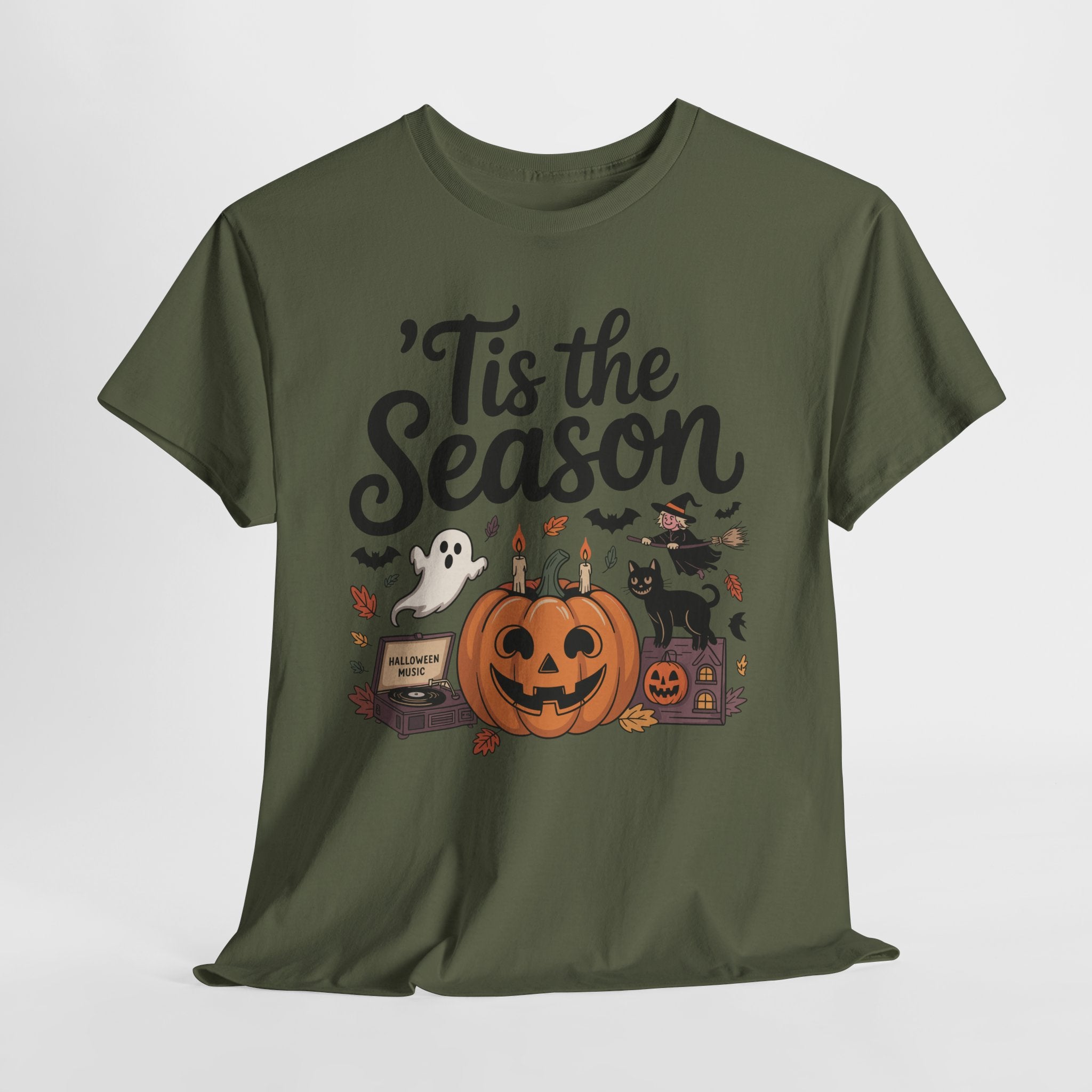 Holiday Season Unisex Cotton T-Shirt - Tis the Season Design