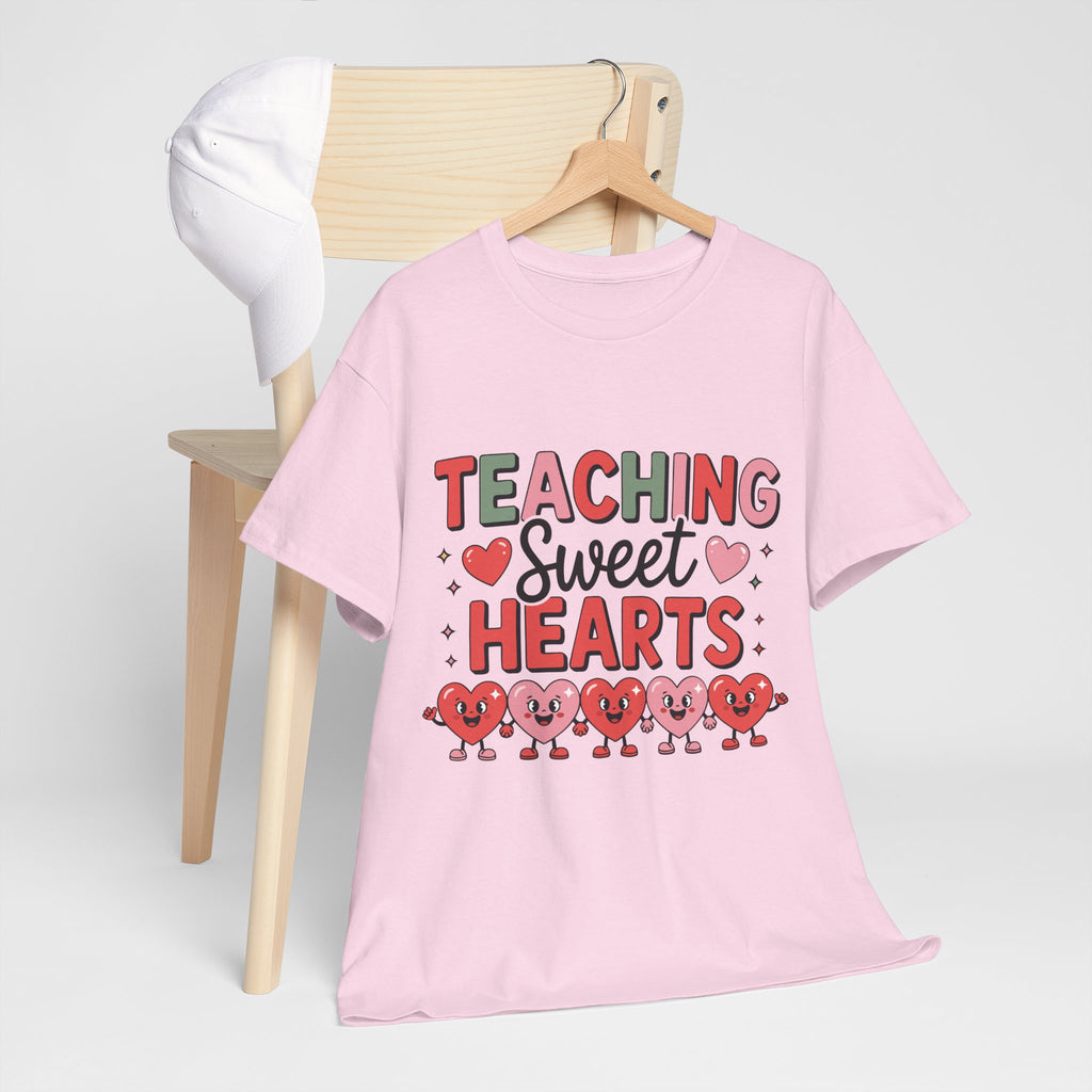 Teaching Sweet Hearts Valentine Teacher Unisex Cotton T-Shirt