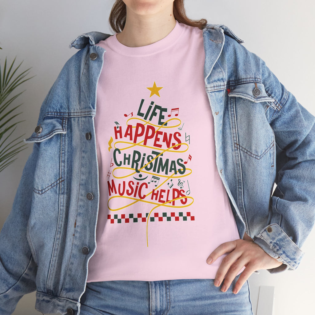 Christmas Music Tree Unisex Cotton Tee