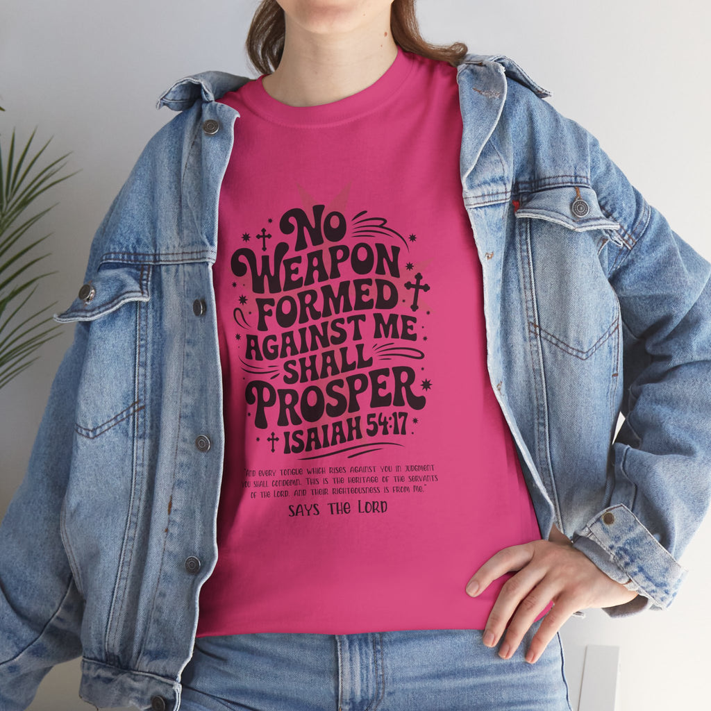 Christian Cross Text Art T-Shirt — Faith & Salvation Unisex Cotton Tee