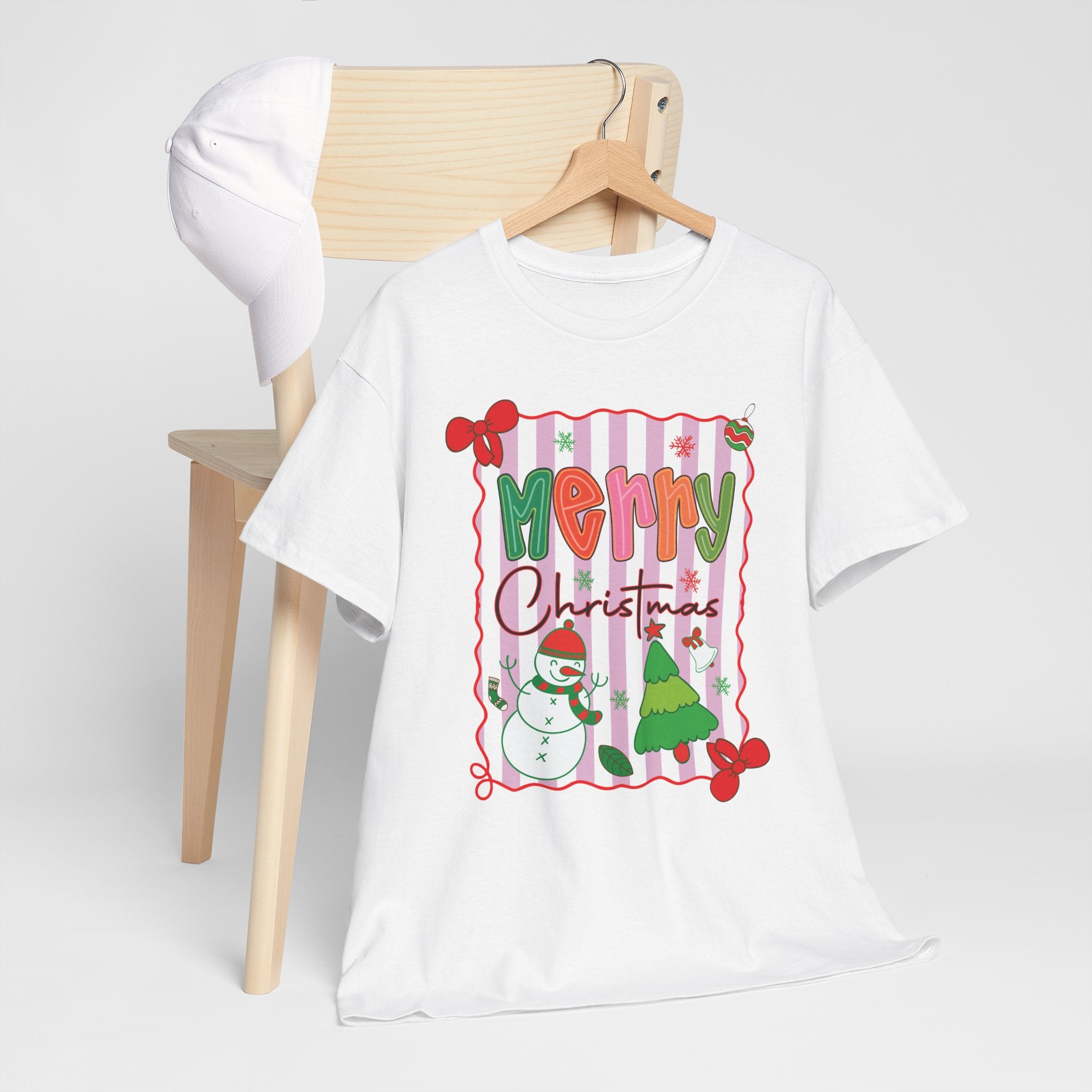 Christmas Snowman Unisex Cotton Tee