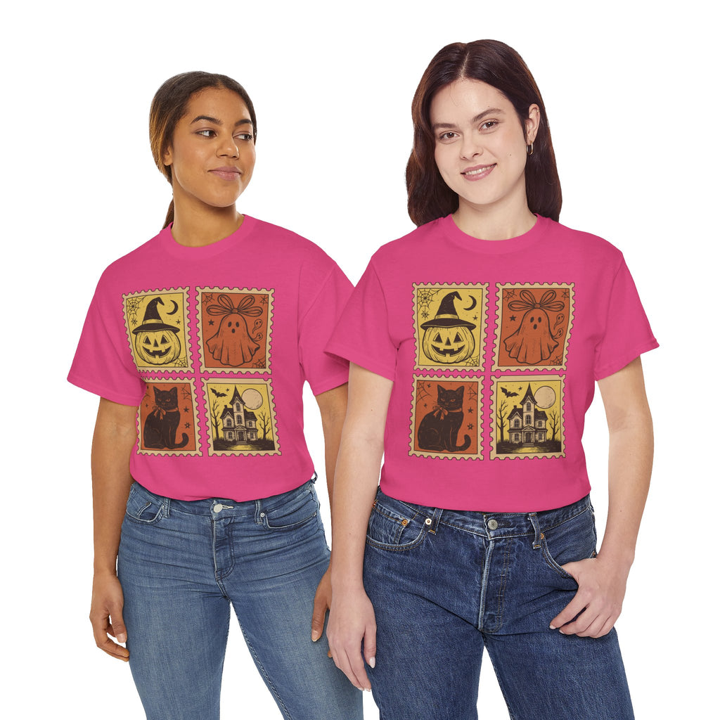 Halloween Stamp Collection Unisex Cotton Tee