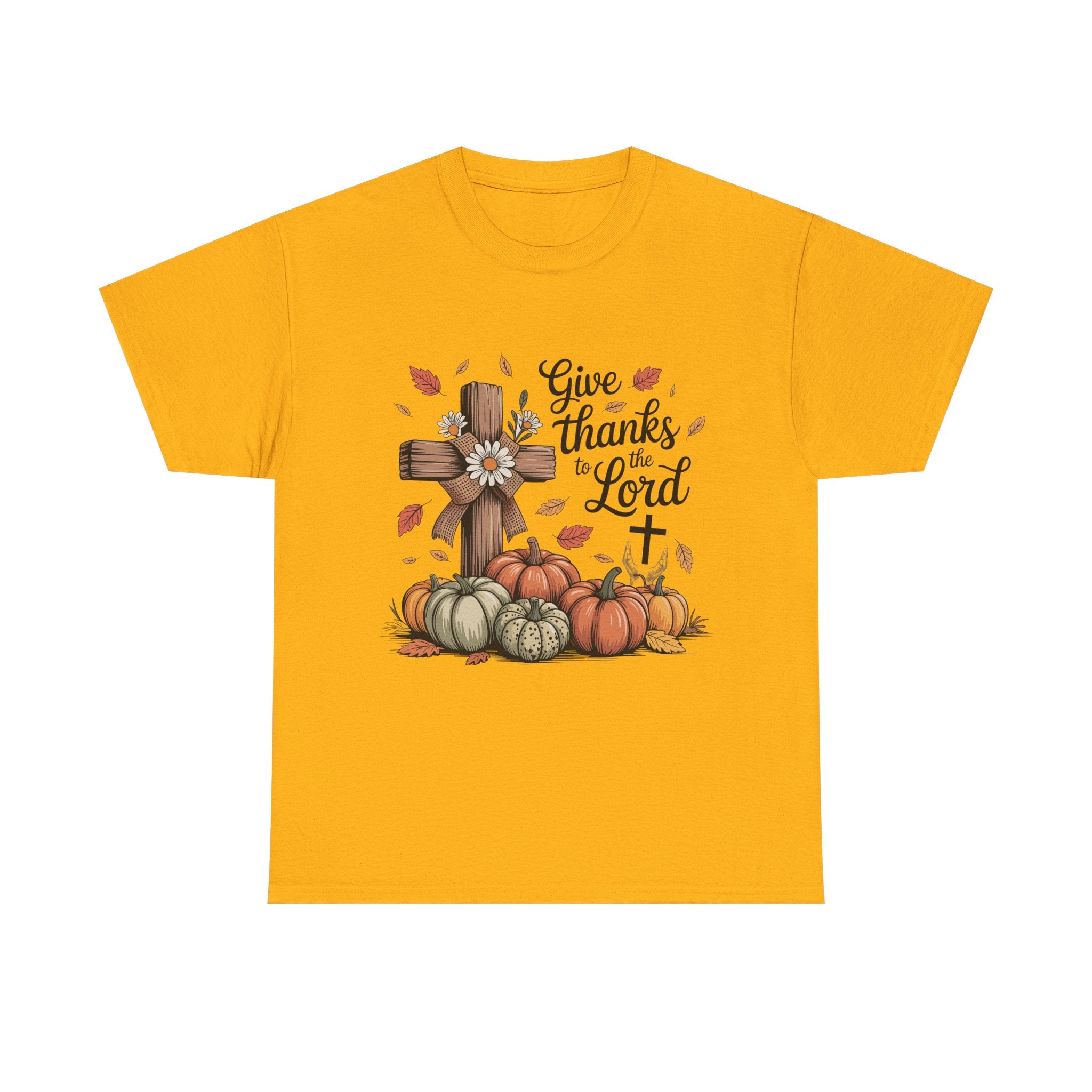 Thankful Cross Tee for Fall- Unisex