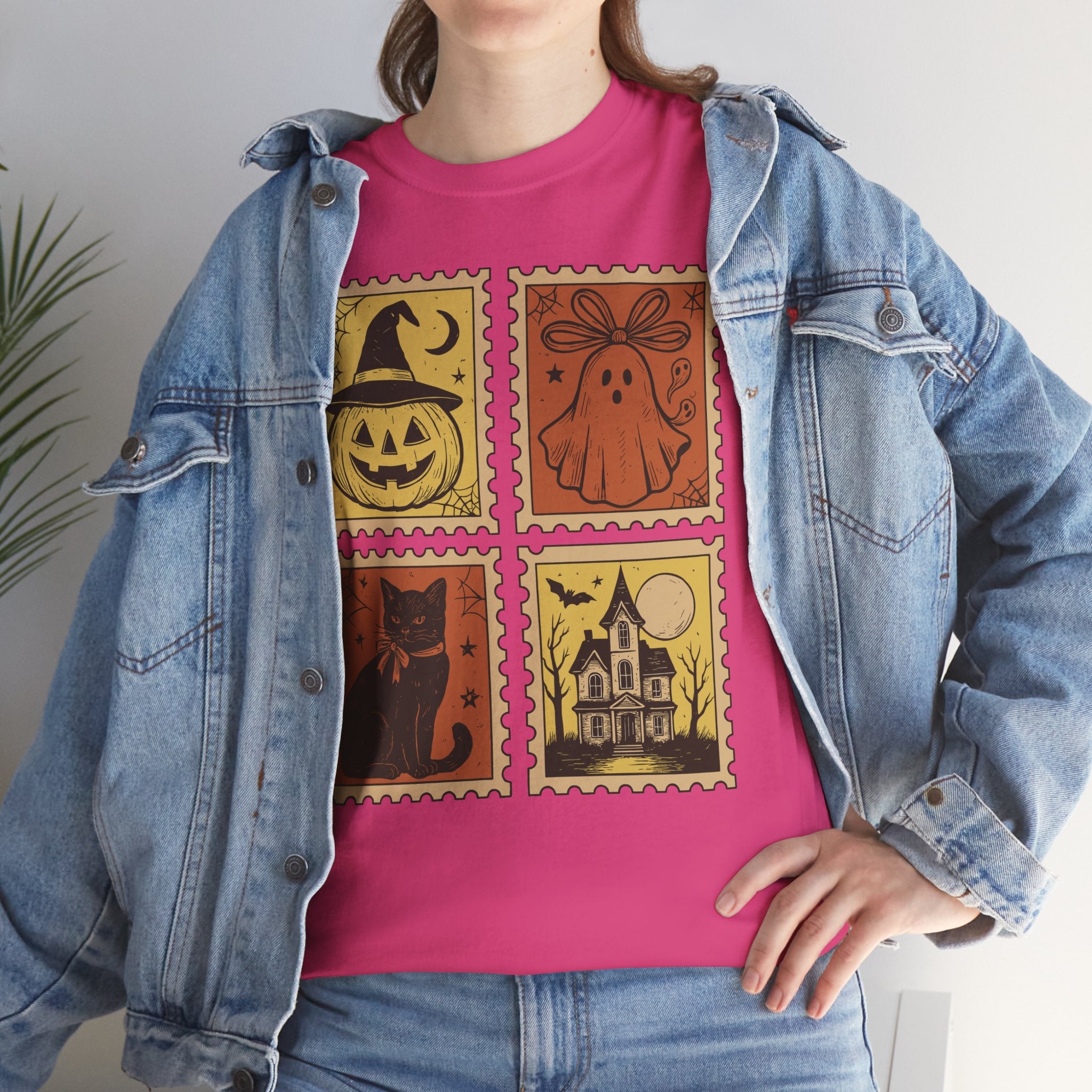 Halloween Stamp Collection Unisex Cotton Tee