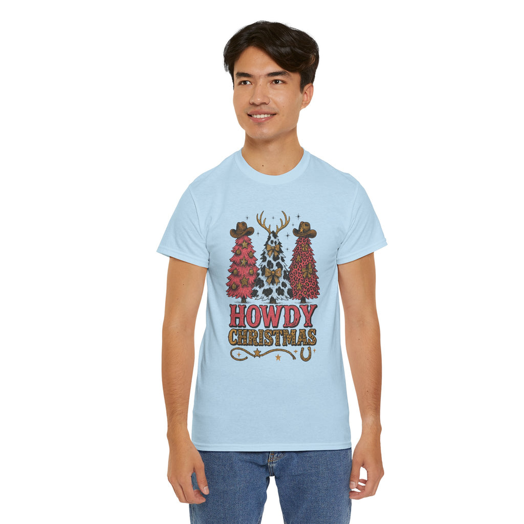 Western Christmas Unisex Cotton Tee