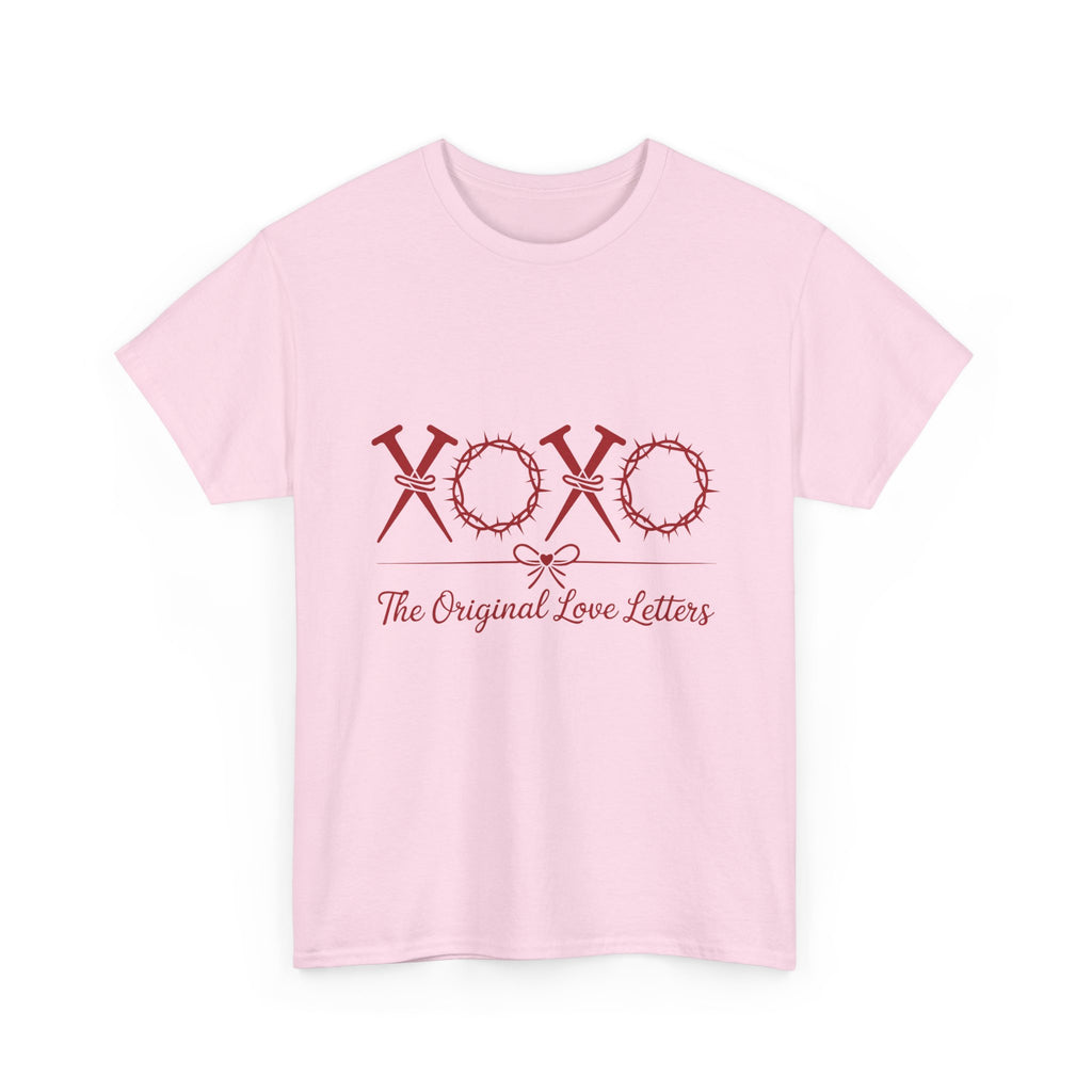 Christian Valentine Tee — “XOXO” Nails & Thorn Crowns, “The Original Love Letters”... Unisex Cotton Tee