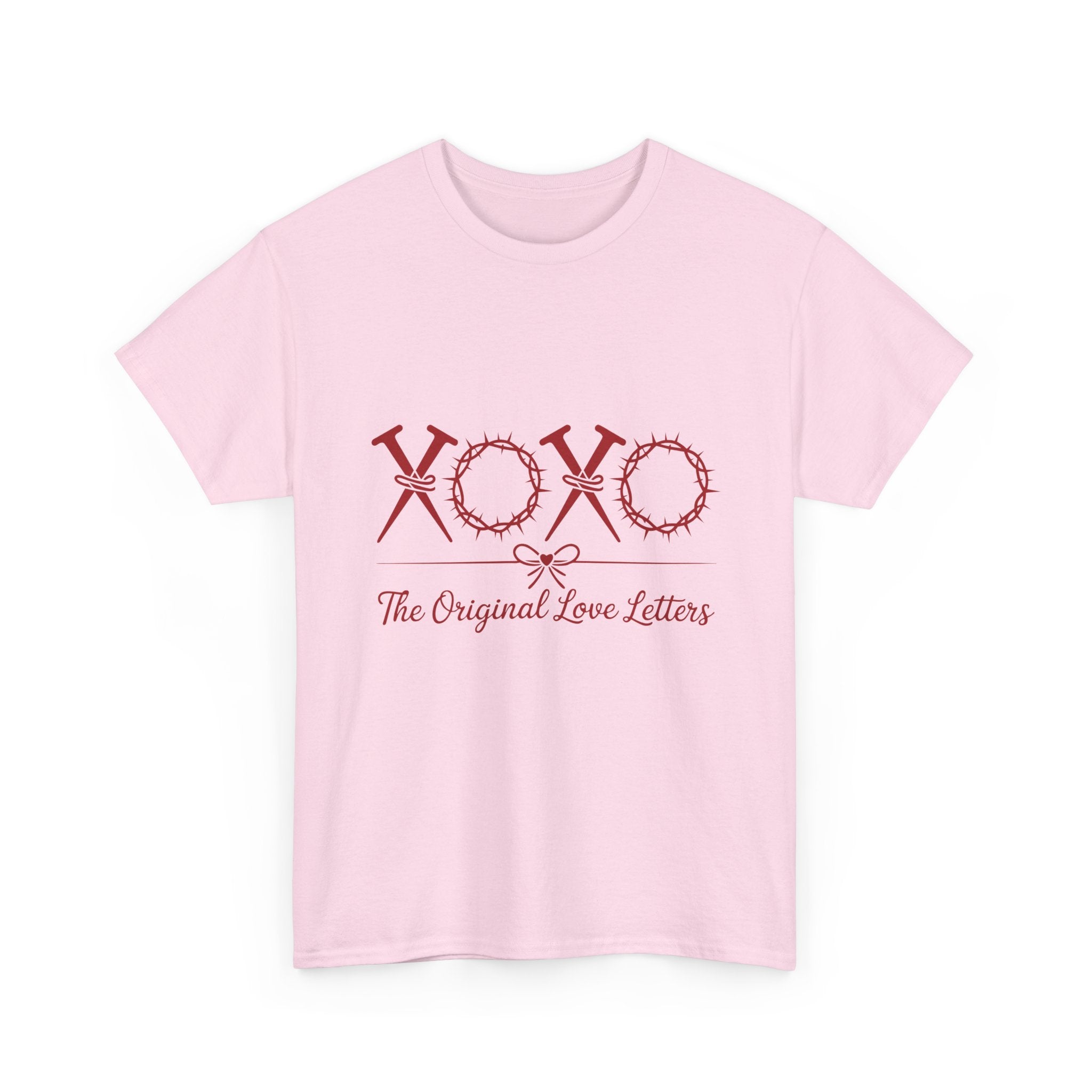 Christian Valentine Tee — “XOXO” Nails & Thorn Crowns, “The Original Love Letters”... Unisex Cotton Tee