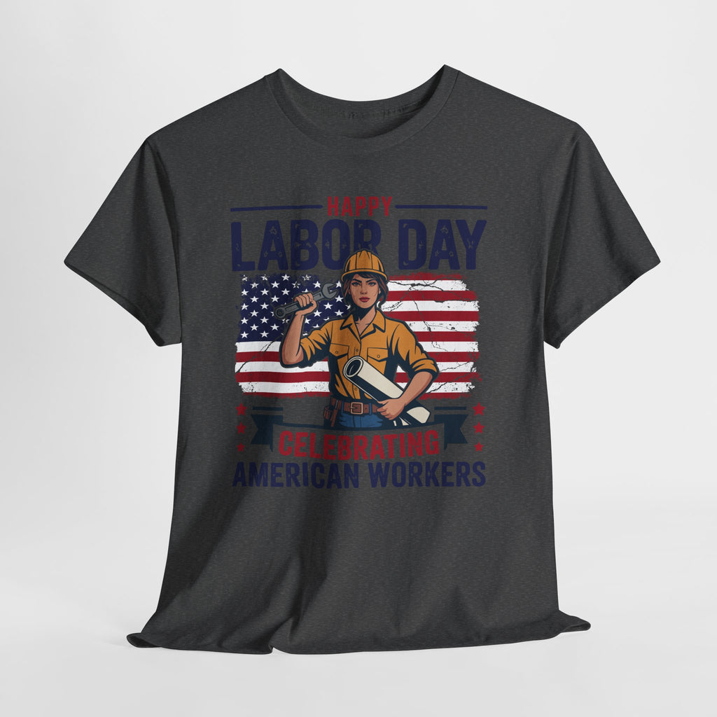 Happy US Labour Day T-Shirt - Unisex Heavy Cotton Tee