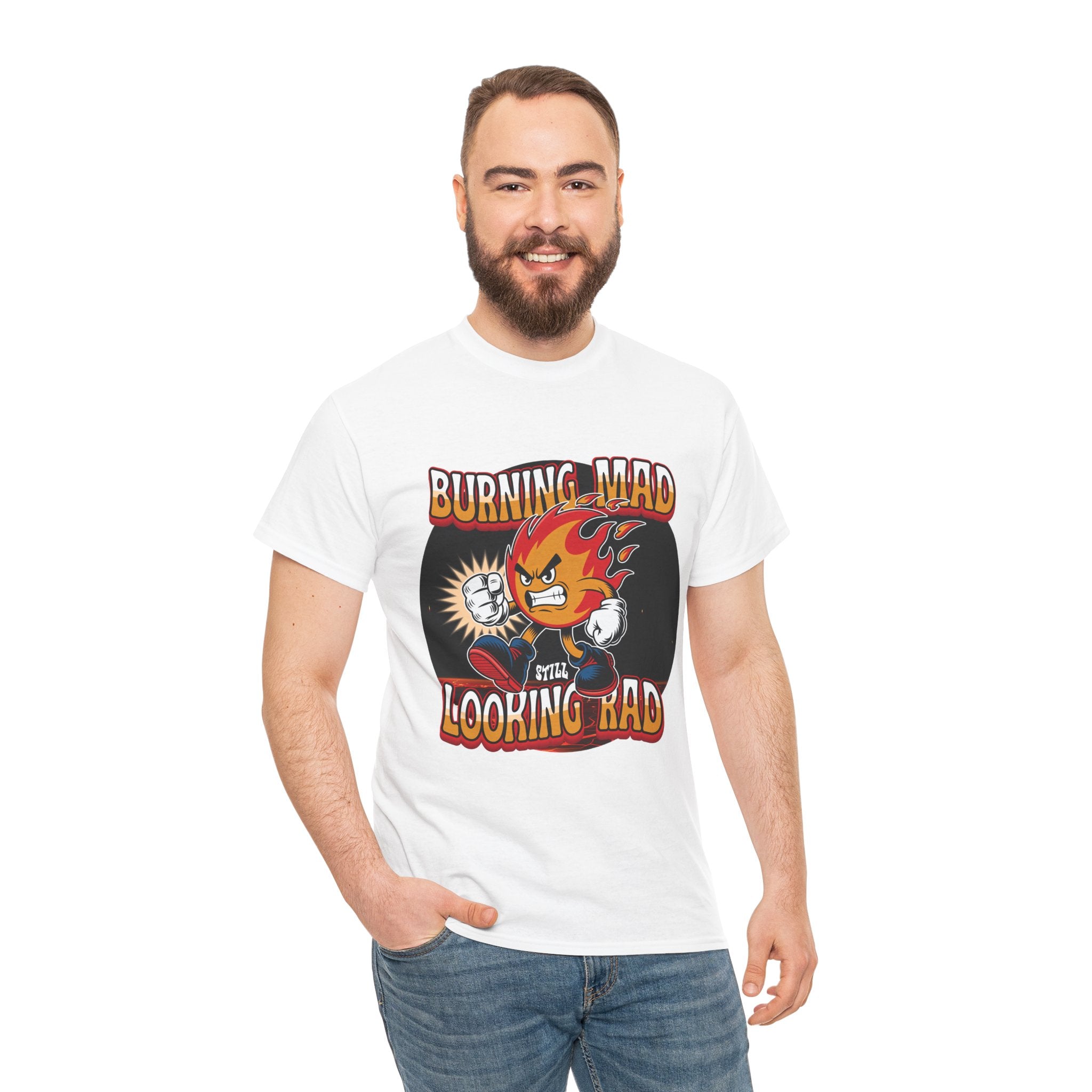 Burning Mad Looking Rad Unisex Tee