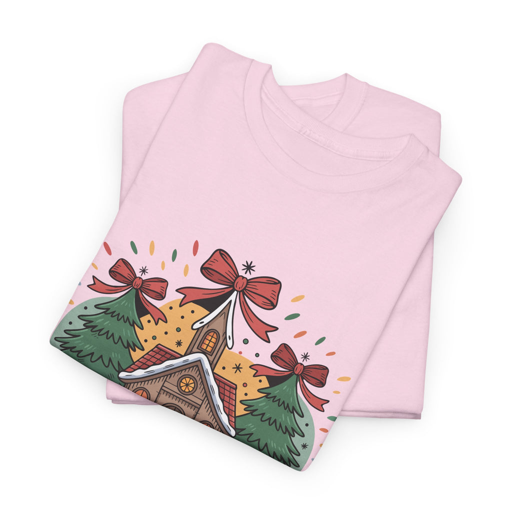 Oh Come Let Us Adore Him Christmas Tee — Church & Trees Holiday Unisex Cotton Tshirt