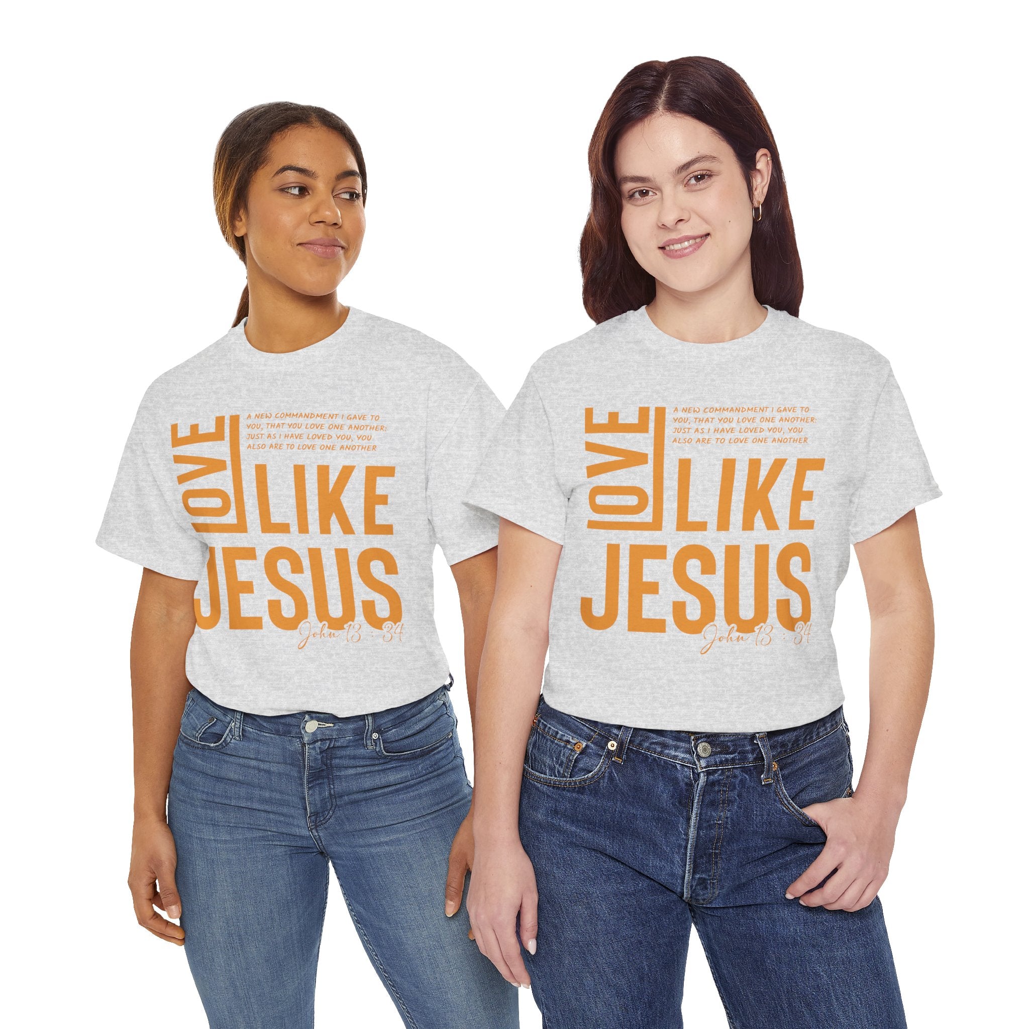 Love Like Jesus T-Shirt — John 13:34 Christian Unisex Cotton Tee