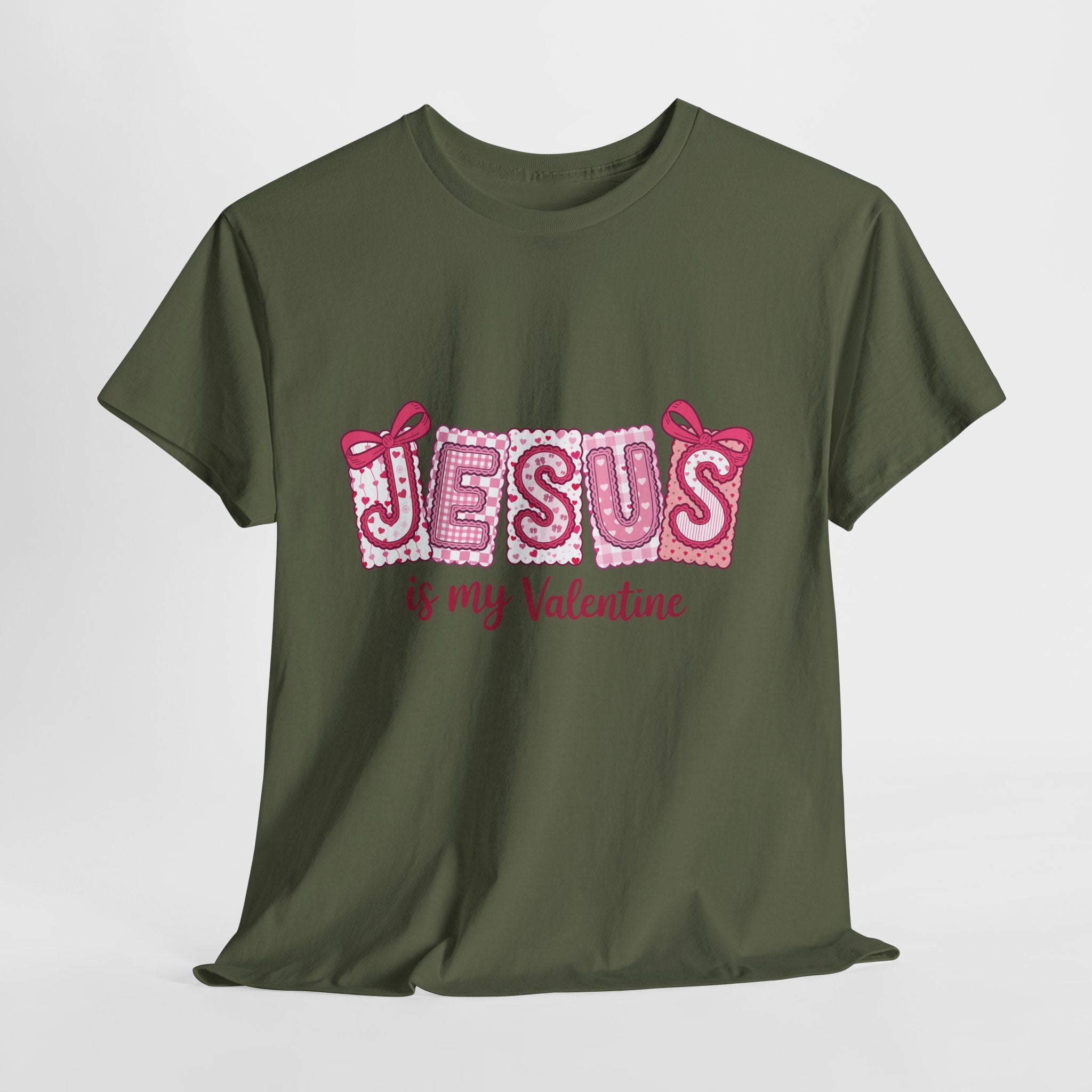Jesus Is My Valentine T-Shirt — Pink Christian Valentine Unisex Cotton Tee