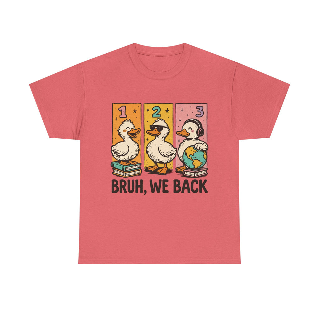 "BRUH WE BACK" Funny Animal Graphic Tee,