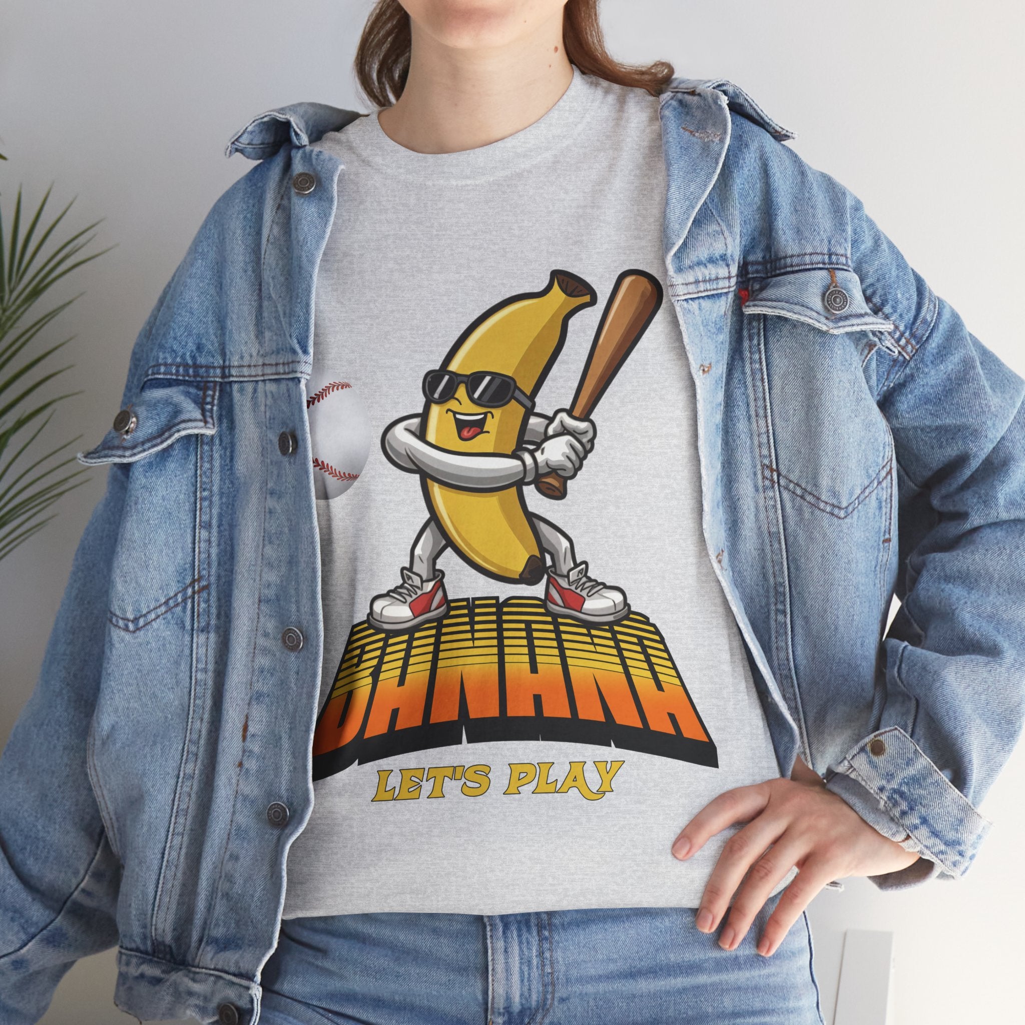 Banana Playing Baseball Tee