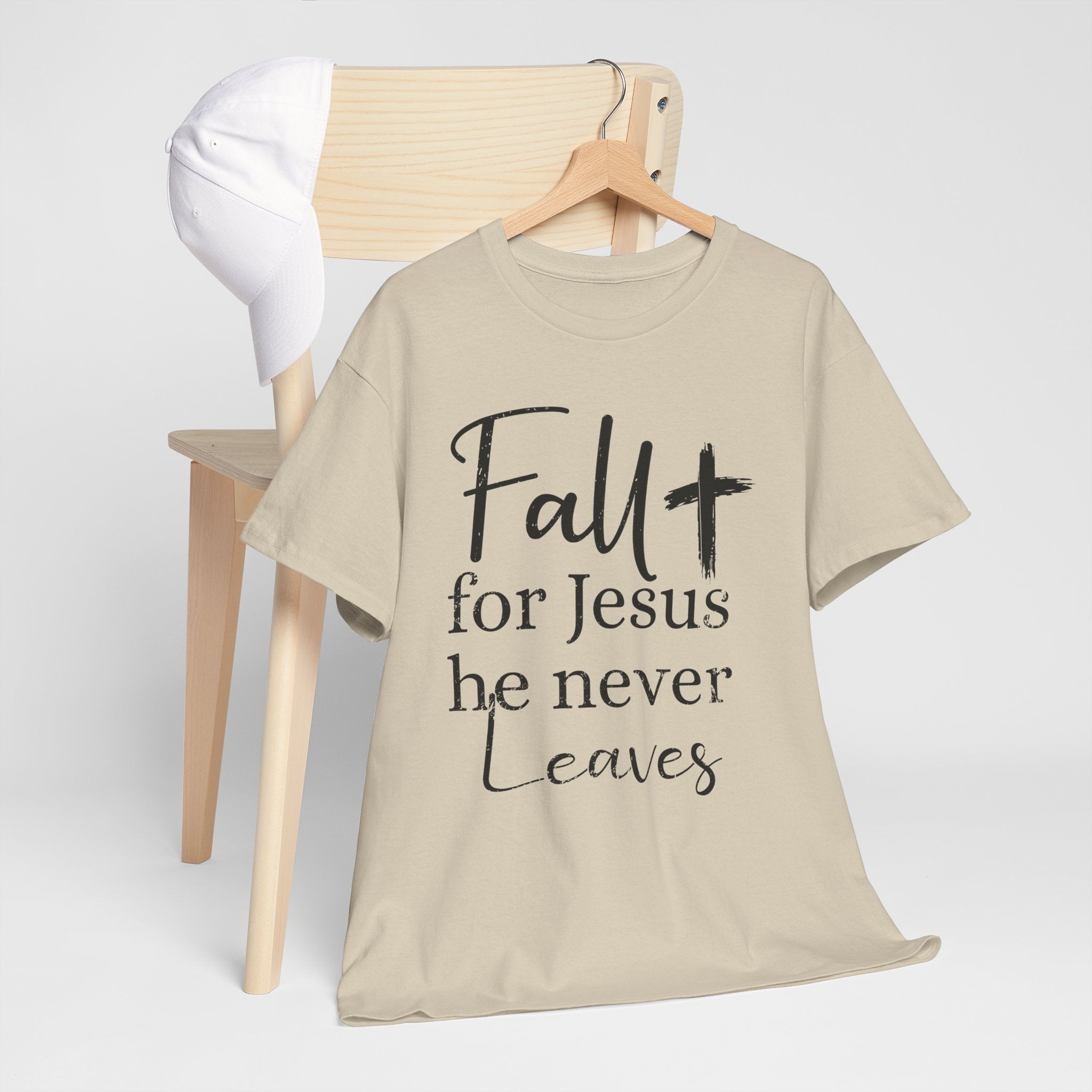 Fall for Jesus Pumpkin Church Unisex Cotton T-Shirt