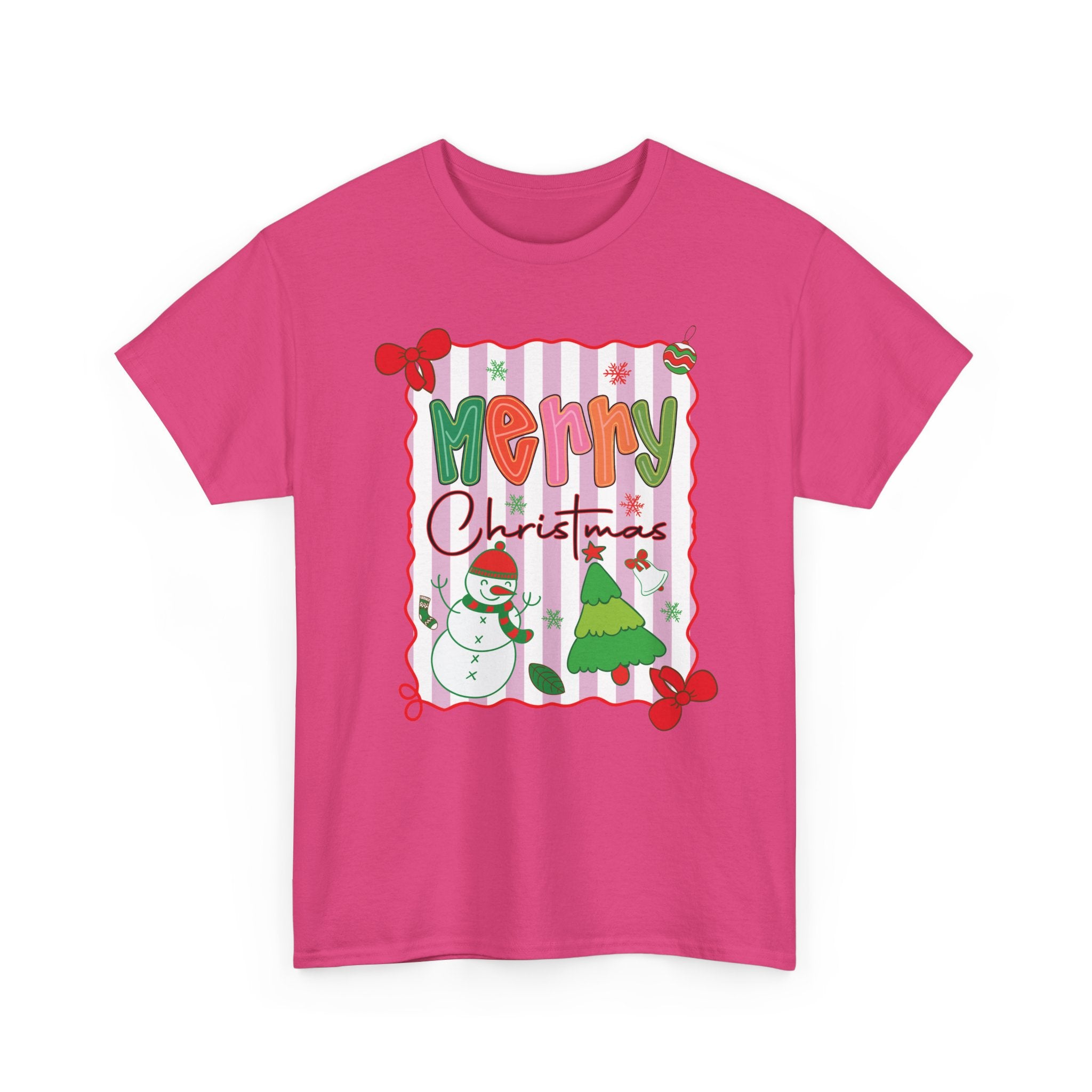 Christmas Snowman Unisex Cotton Tee