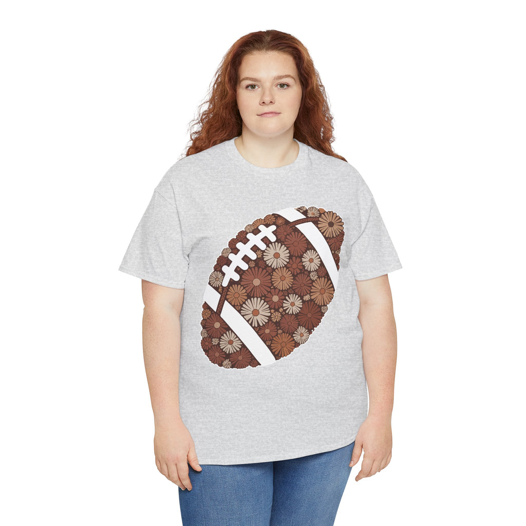Game Day Touch Down Football Tee — Helmets, Flags & Cheer Icons Unisex Cotton Tee