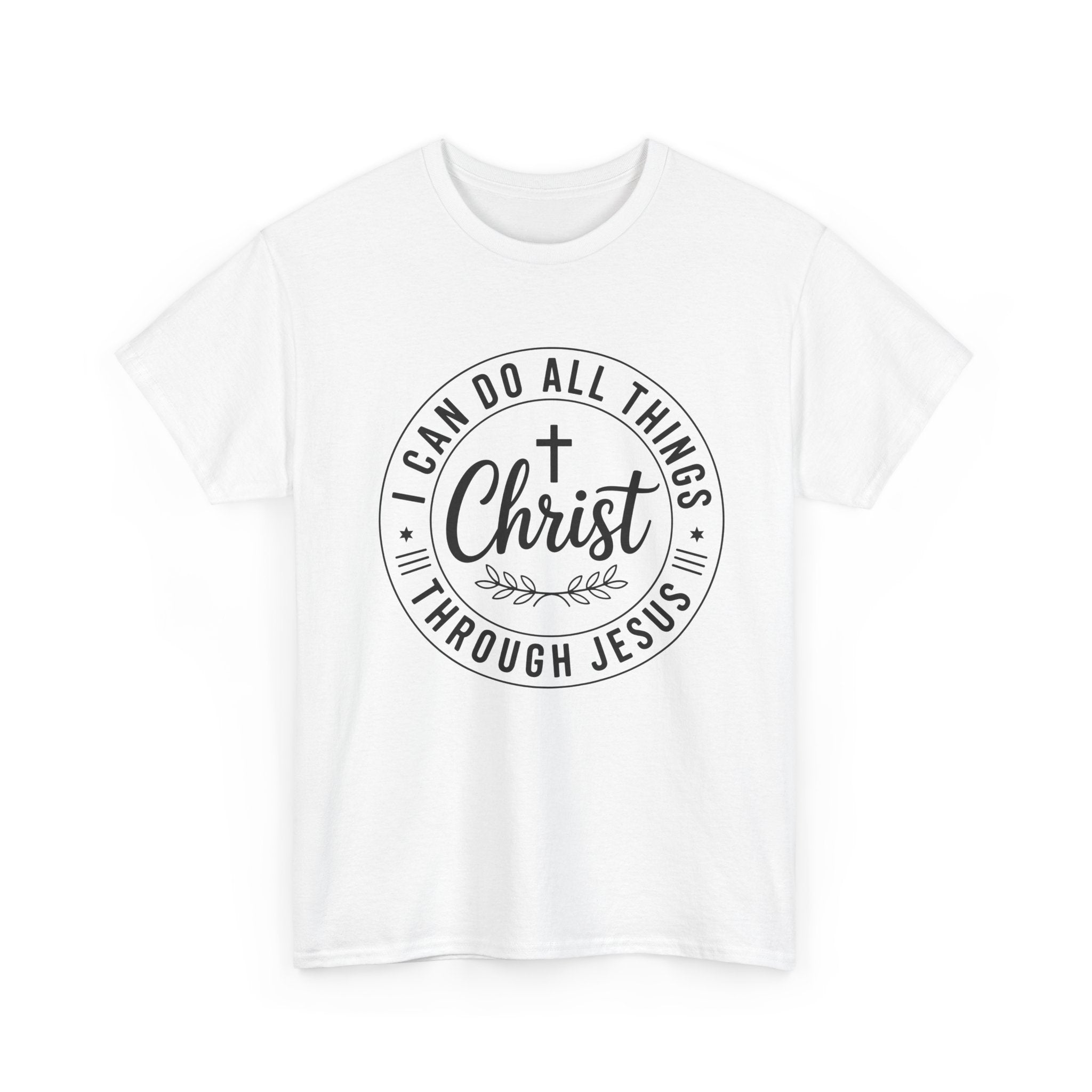 I can do All Things Through Christ Unisex Heavy Cotton Tee