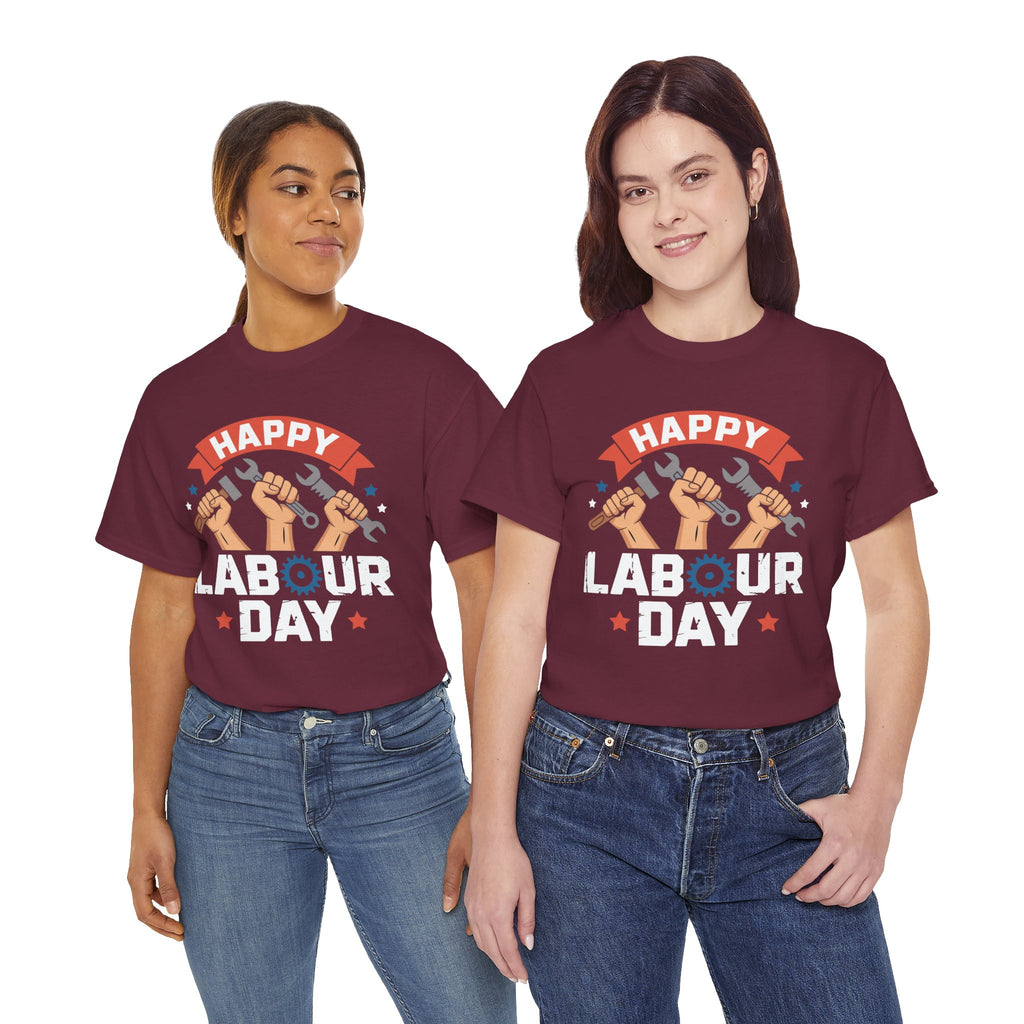 Happy US Labour Day Unisex Heavy Cotton T-Shirt