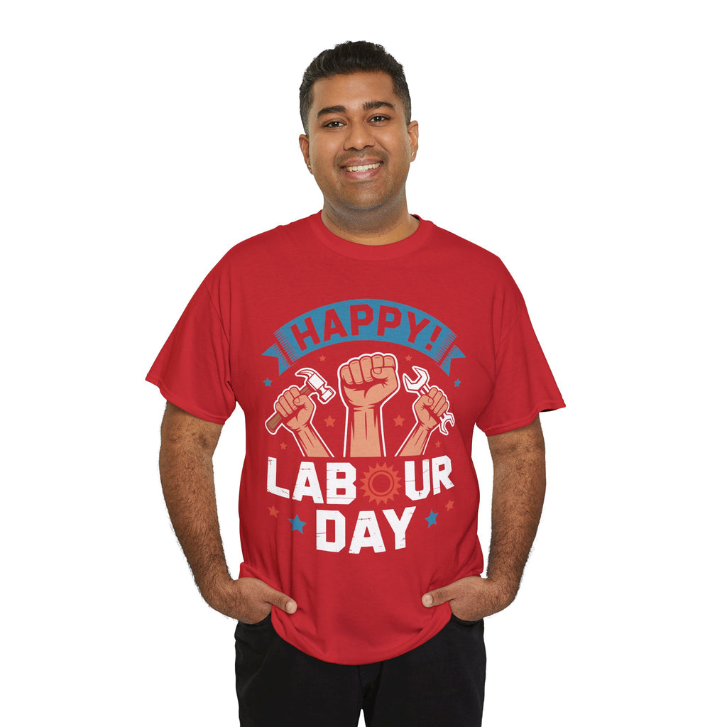 Happy US Labour Day Unisex Heavy Cotton T-Shirt