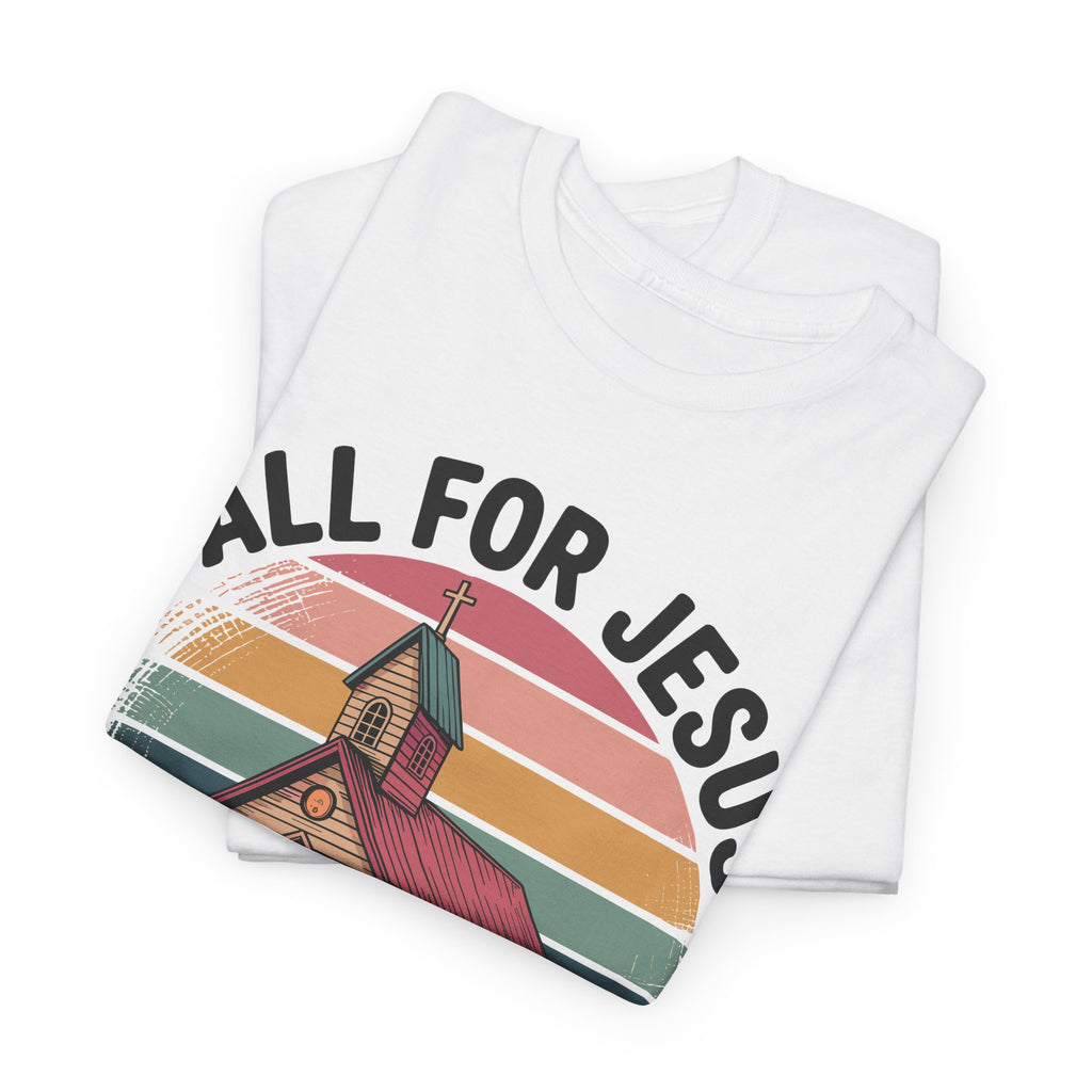 Jesus Leopard Print Fall T-Shirt — Pumpkins, Leaves & Floral Faith Unisex Cotton Tee