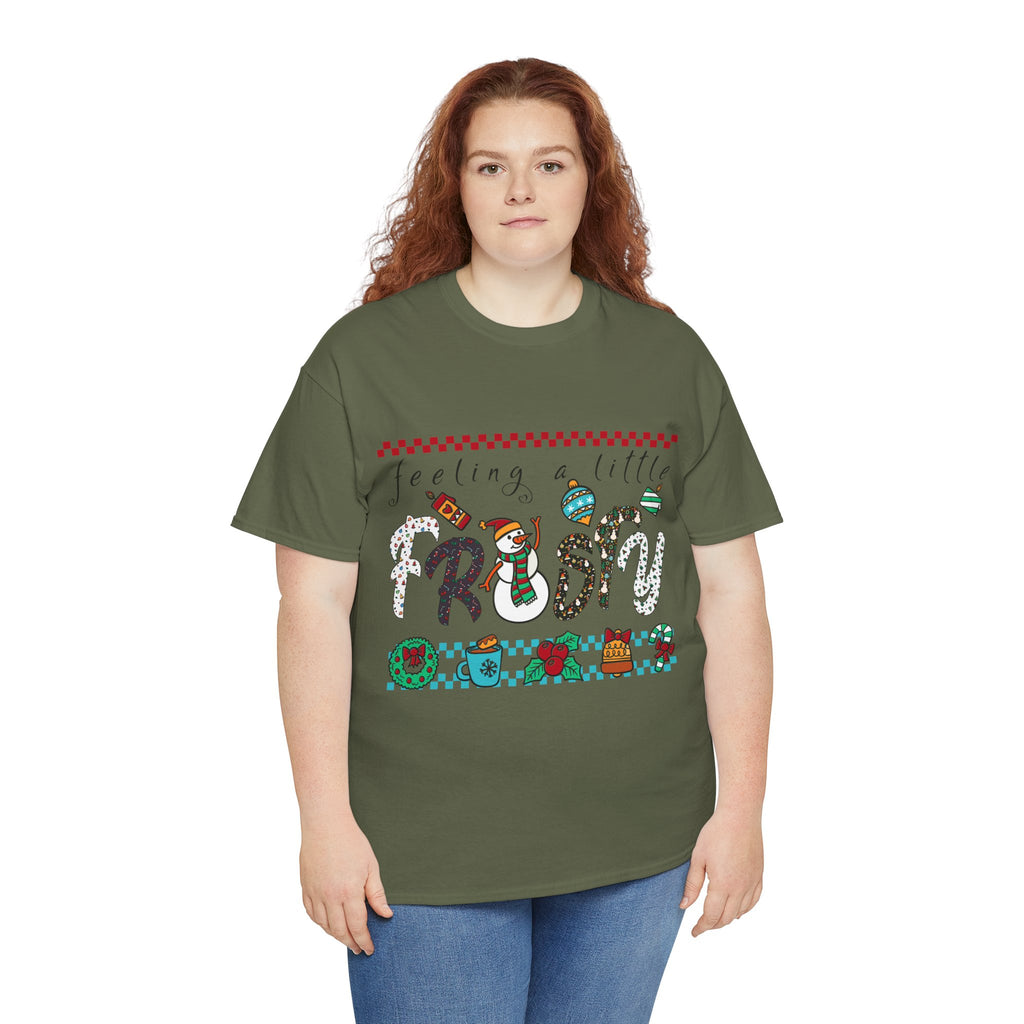 Christmas Frosty Unisex Cotton Tee