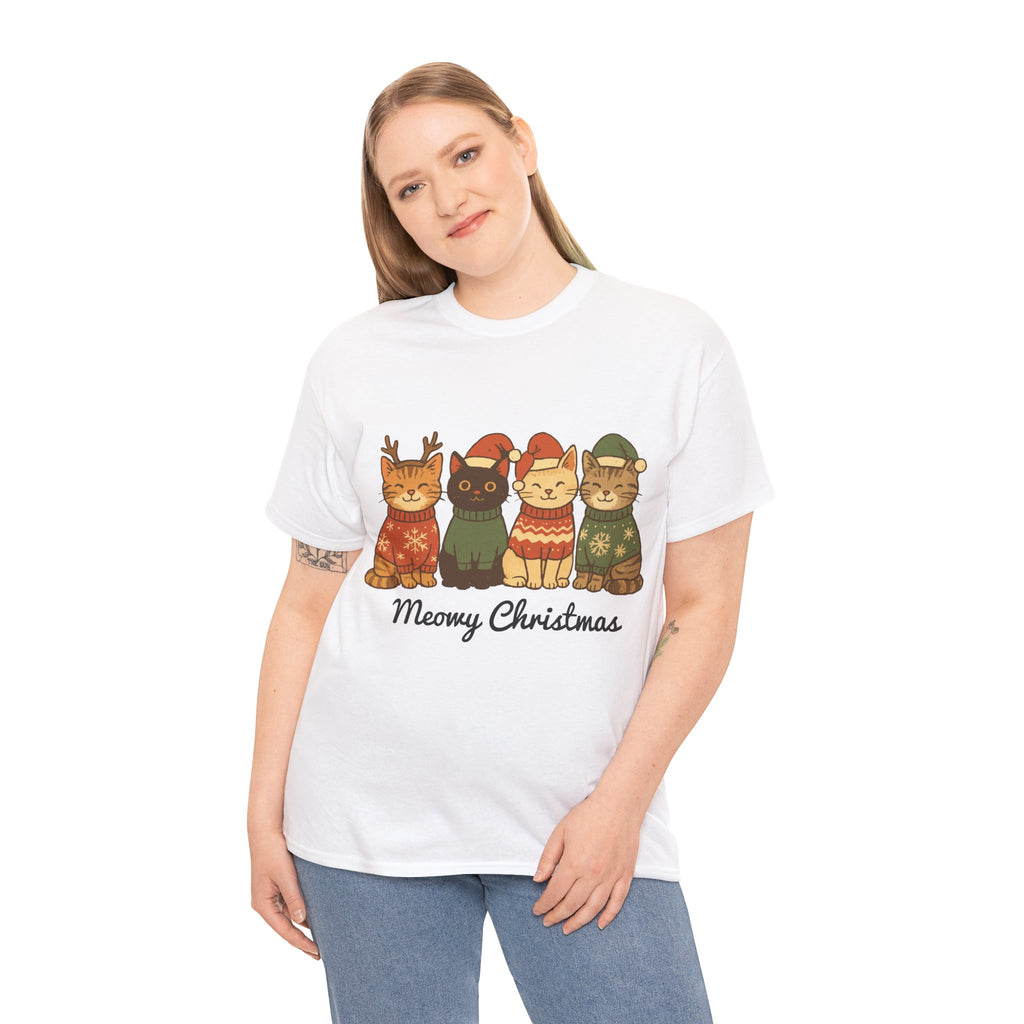 Christmas Cats Unisex Cotton Tee