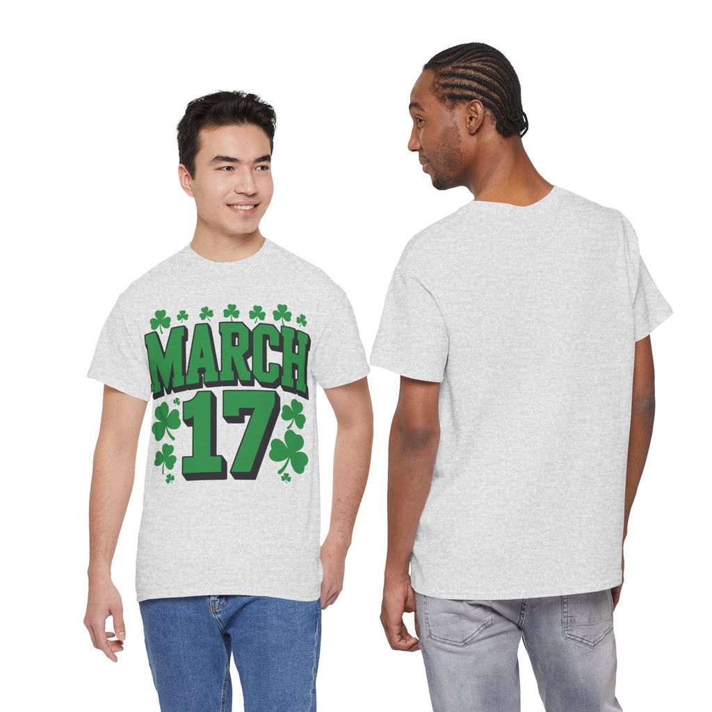 St. Patrick’s Day March 17 Shamrock Unisex Cotton T‑Shirt