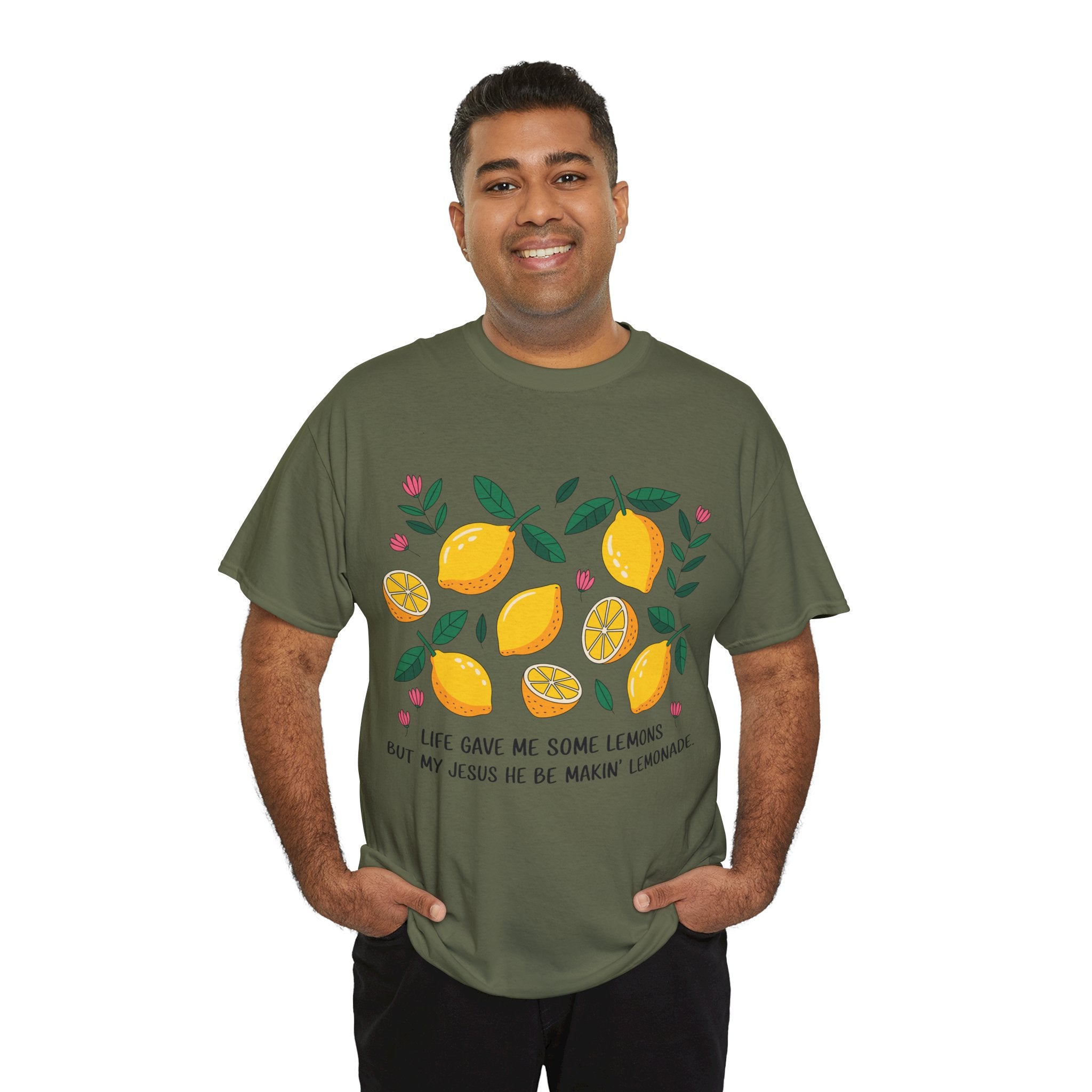 Christian Lemonade Tee — "Life gave me some lemons but my Jesus he be makin’ lemonade"Unisex Cotton Tee