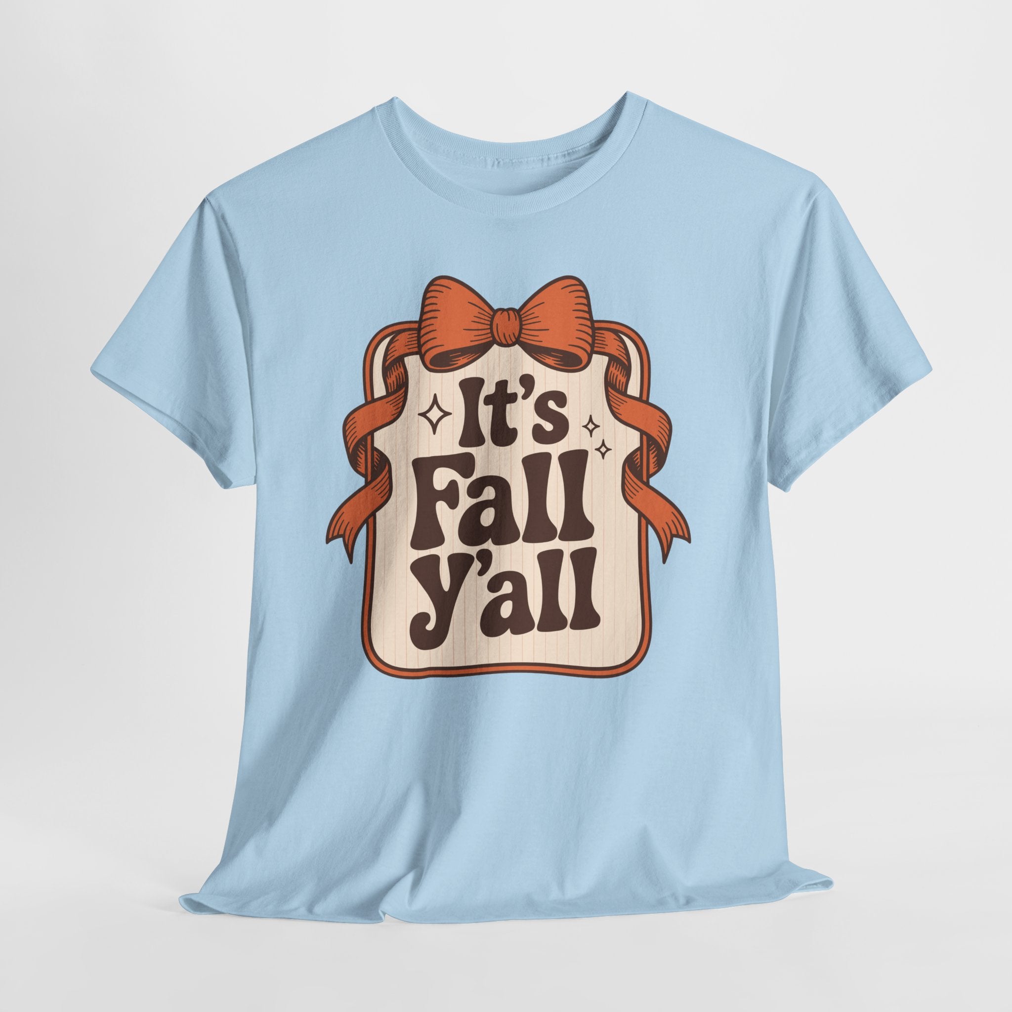 It’s Fall Y’all Autumn Ribbon Unisex Cotton Tee