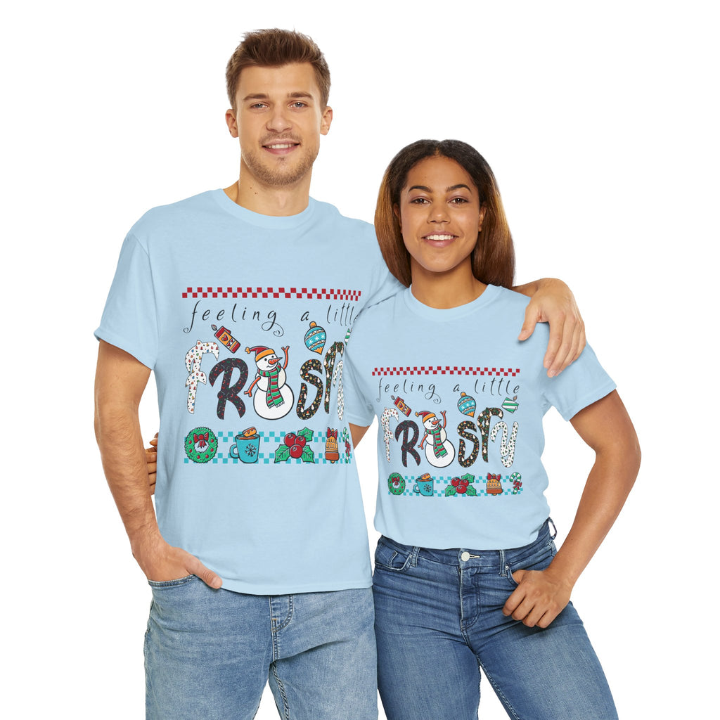 Christmas Frosty Unisex Cotton Tee