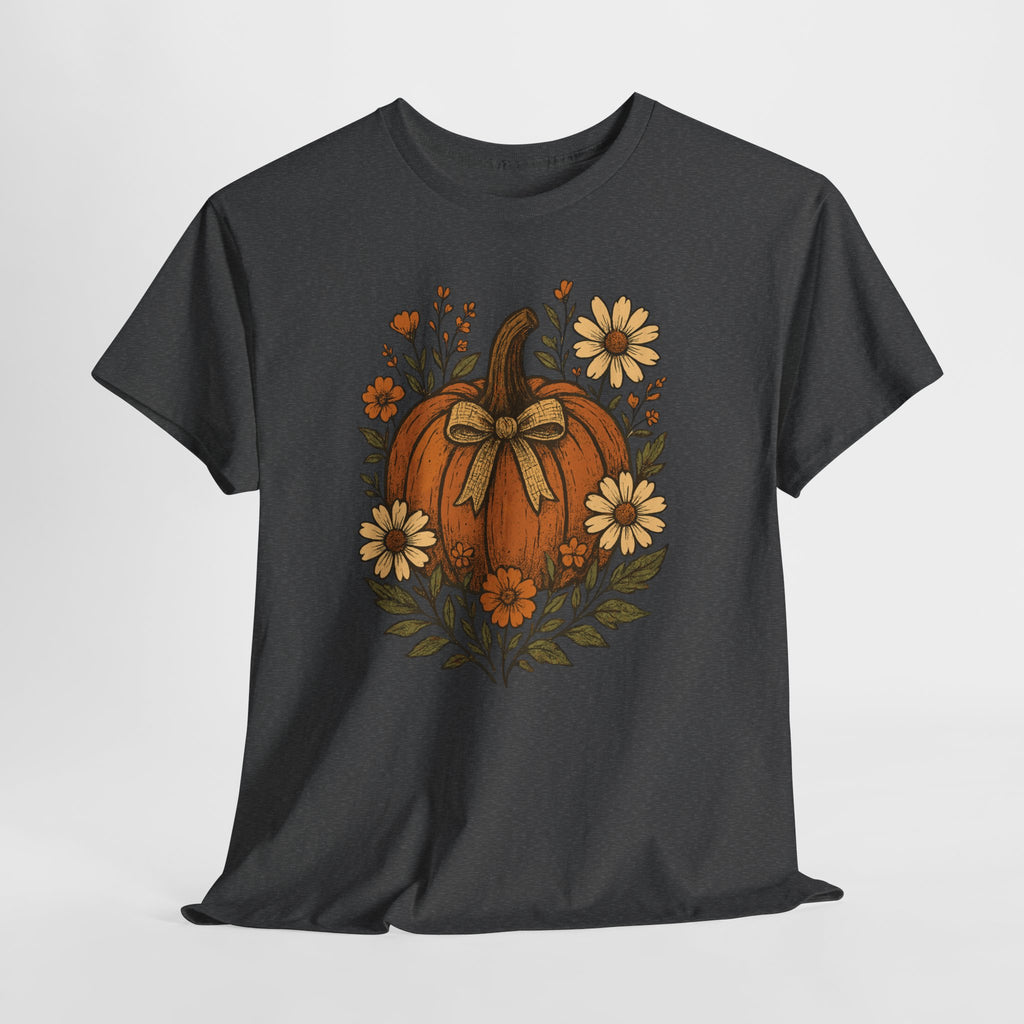 Pumpkin Daisy Unisex Cotton Tee