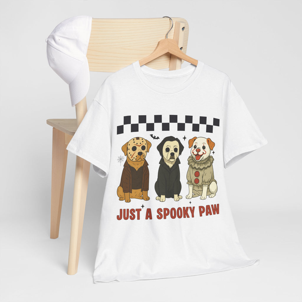 Halloween "Just A Spooky Paw" Unisex Cotton Tee
