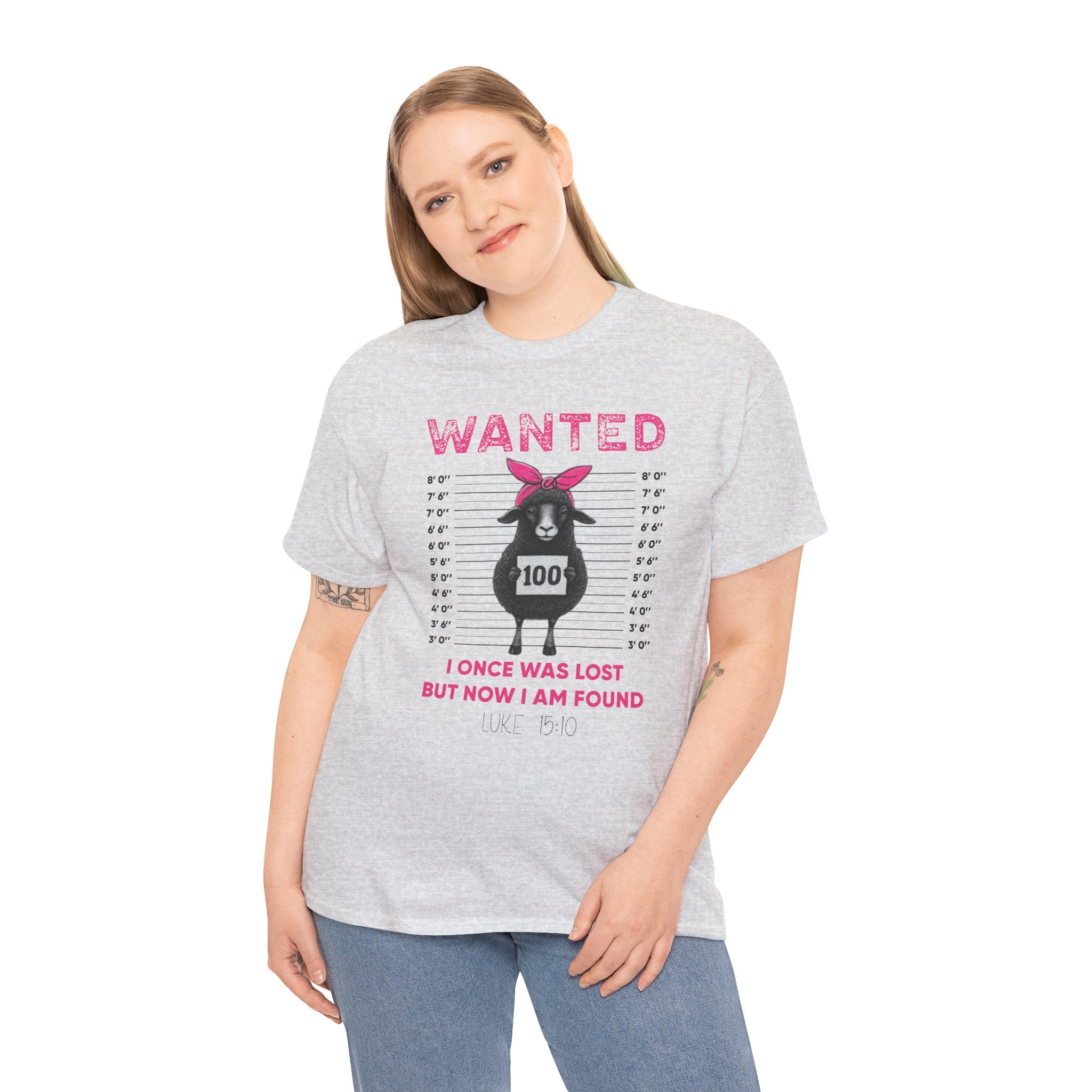 WANTED Black Sheep 'I Once Was Lost But Now I Am Found' Unisex Cotton T-Shirt